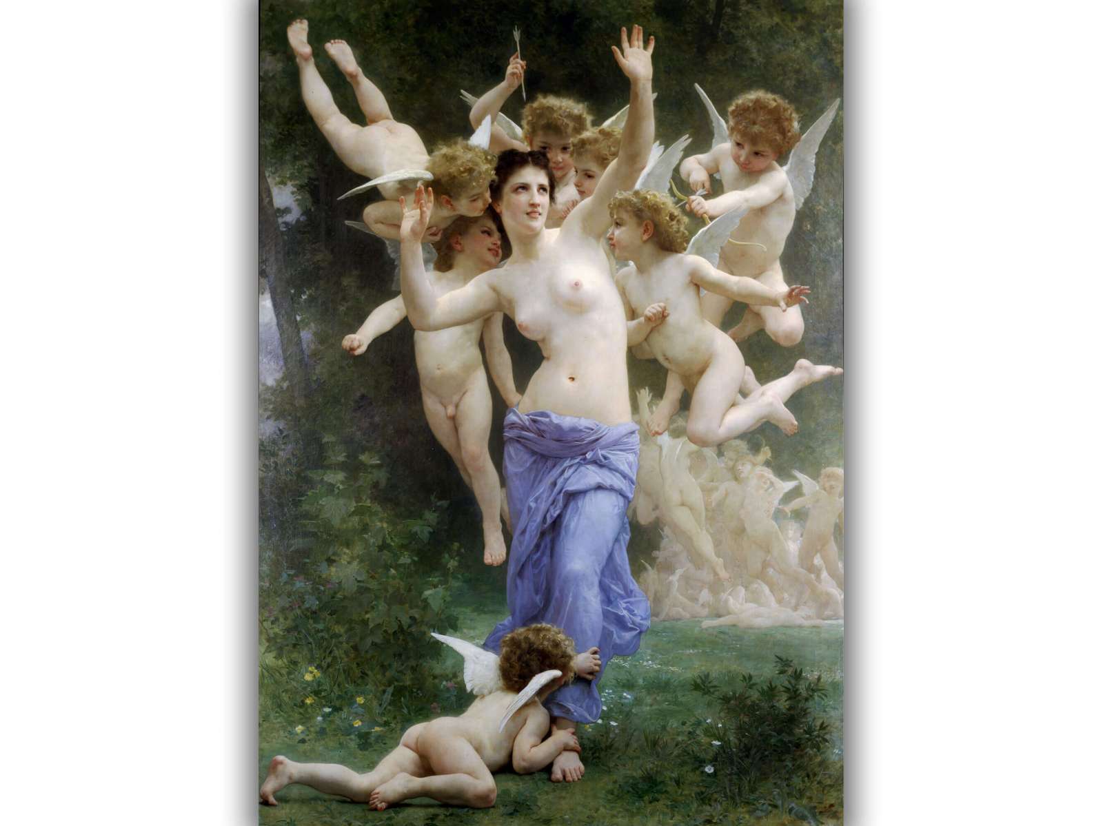 Reprodukcija „Invazija“, William Bouguereau (1892)