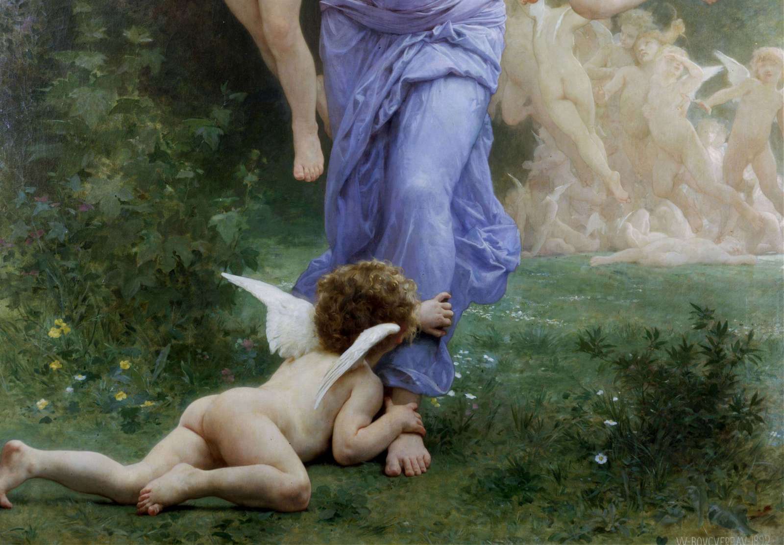 Reprodukcija „Invazija“, William Bouguereau (1892)
