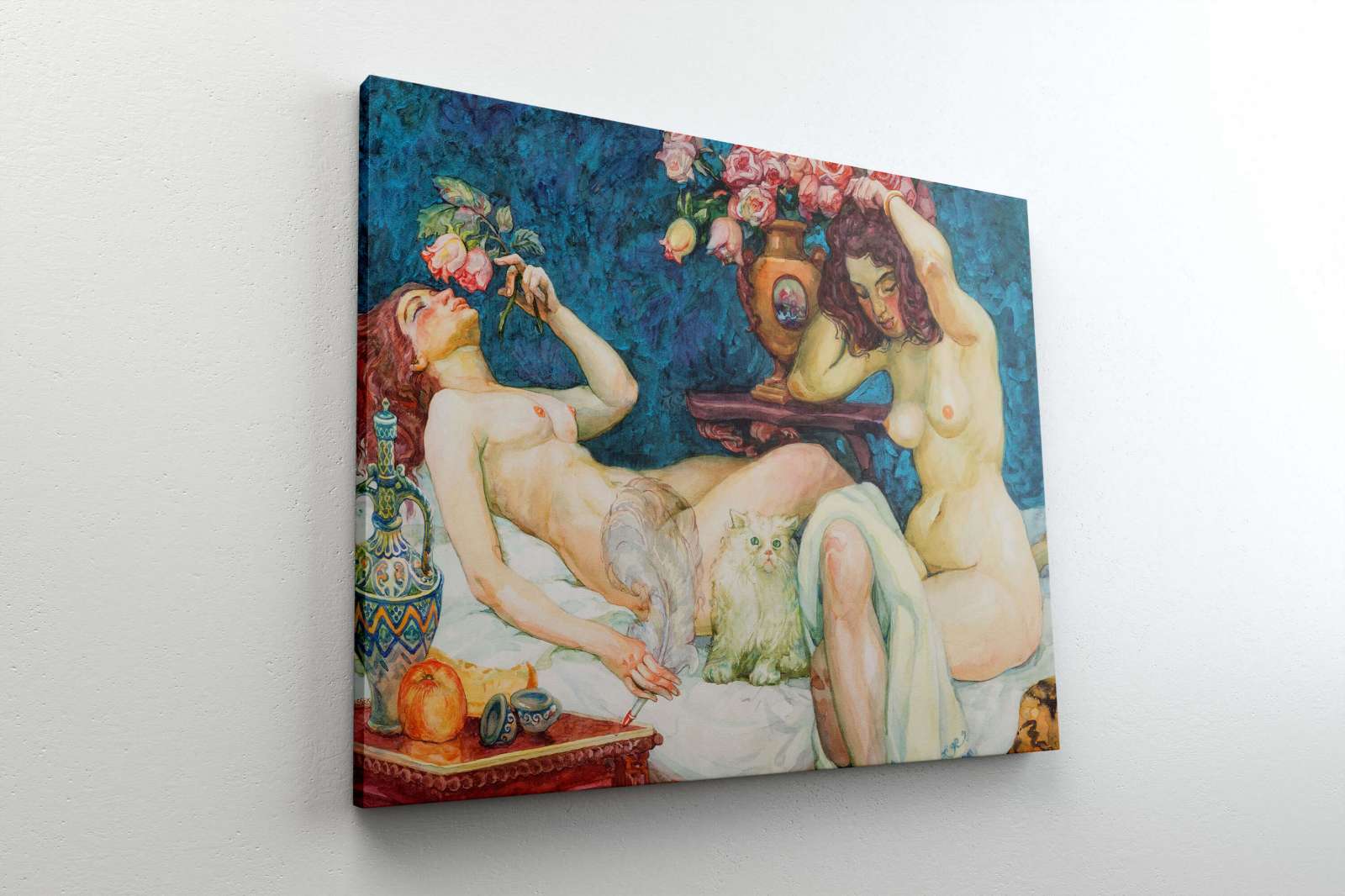 Reprodukcija „Buduaro scena“, Eduard Adrian Dussek