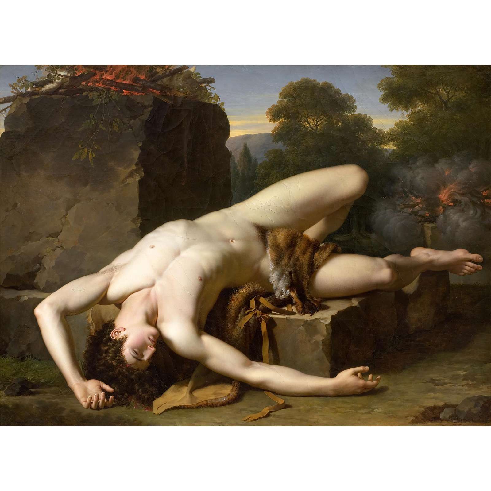 Reprodukcija „Abelio mirtis“, Francois Xavier Fabre (1790)