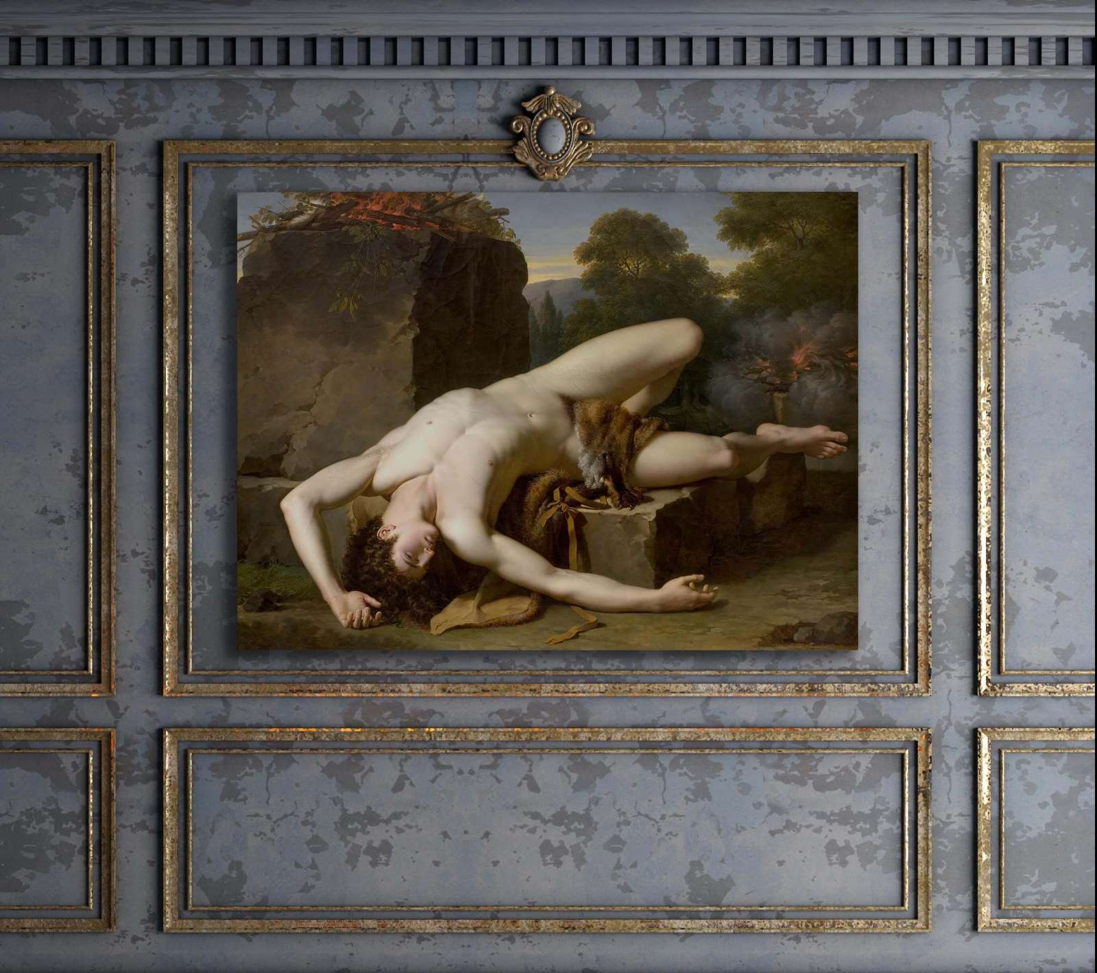 Reprodukcija „Abelio mirtis“, Francois Xavier Fabre (1790)