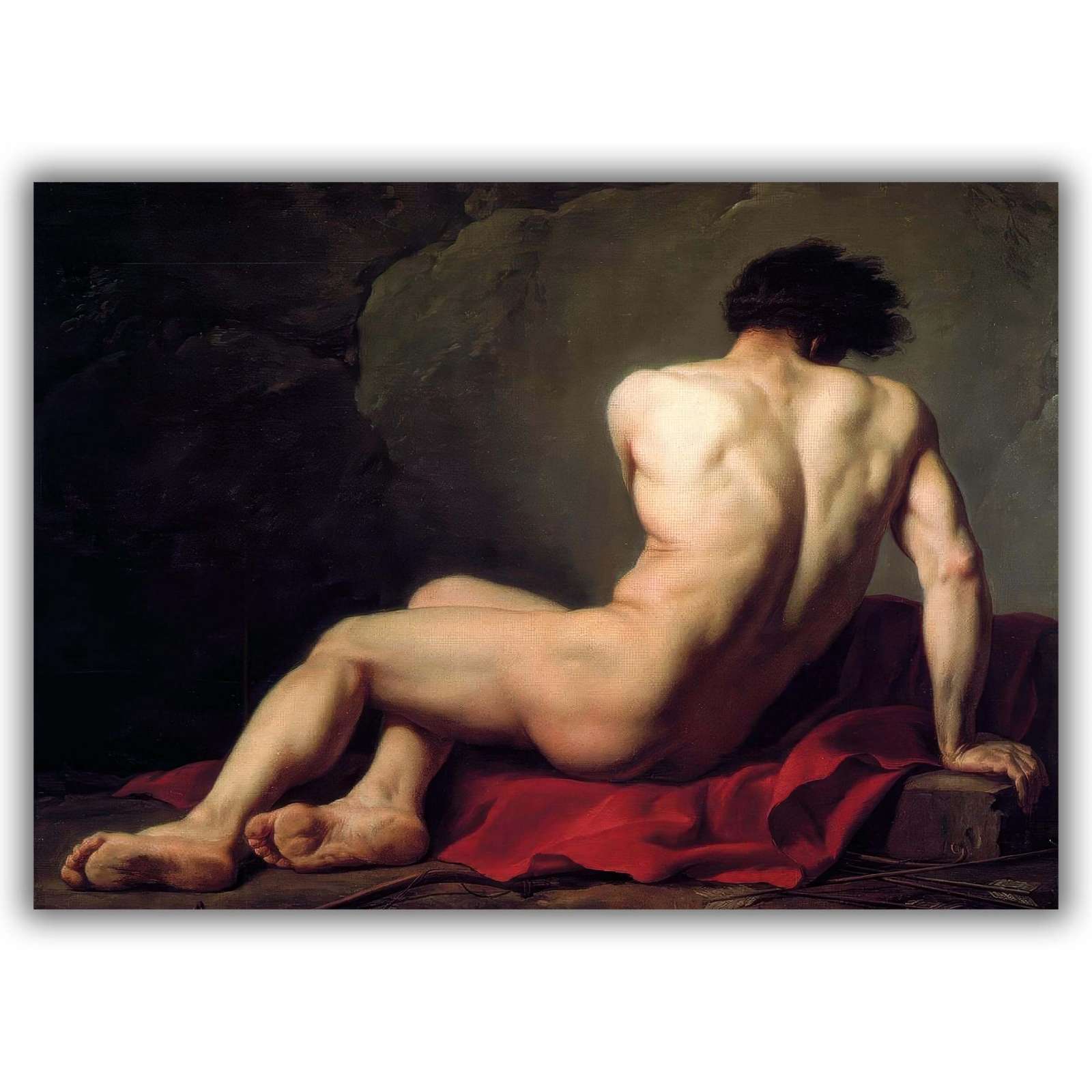 Reprodukcija „Patroklas“, Jacques-Louis David (1780)