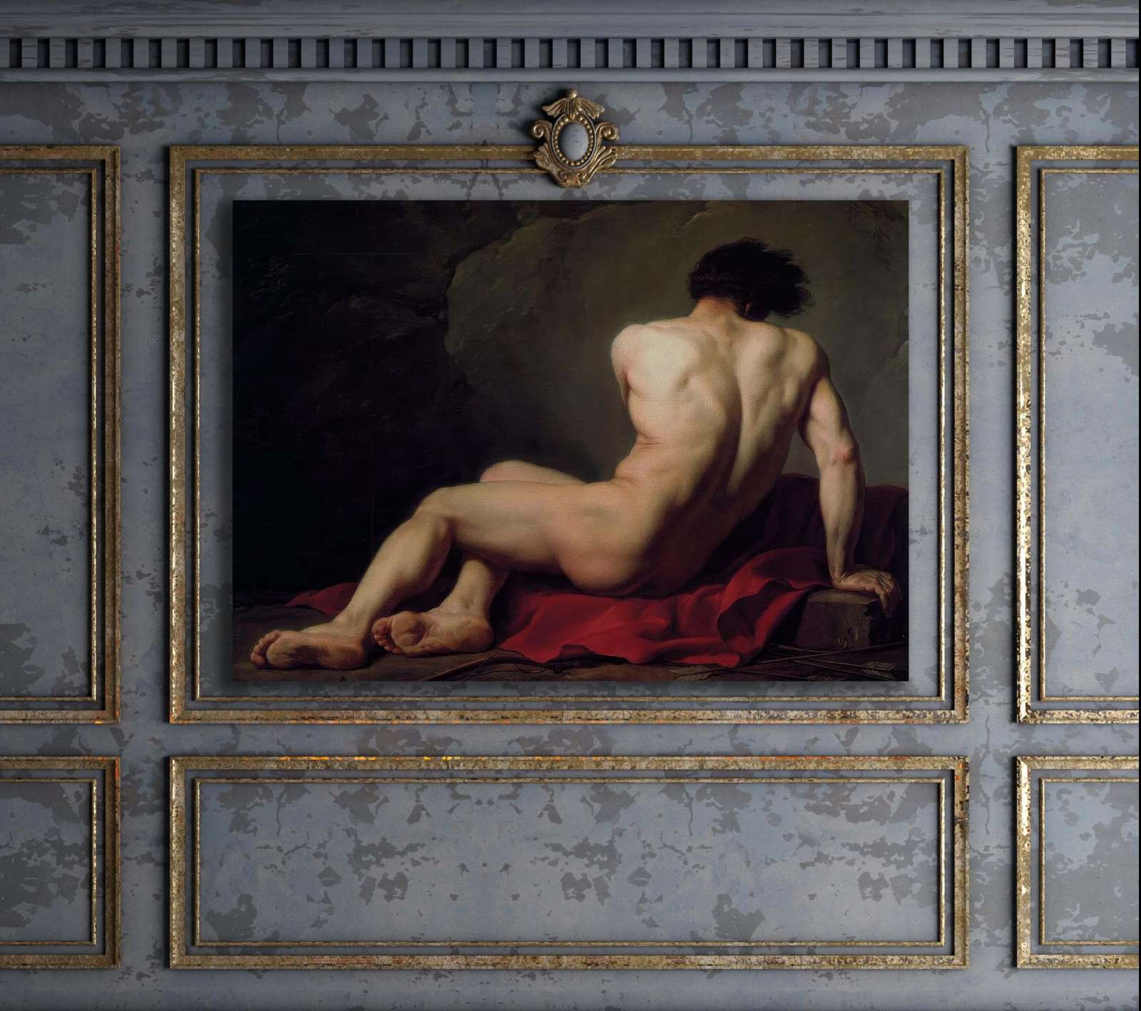 Reprodukcija „Patroklas“, Jacques-Louis David (1780)