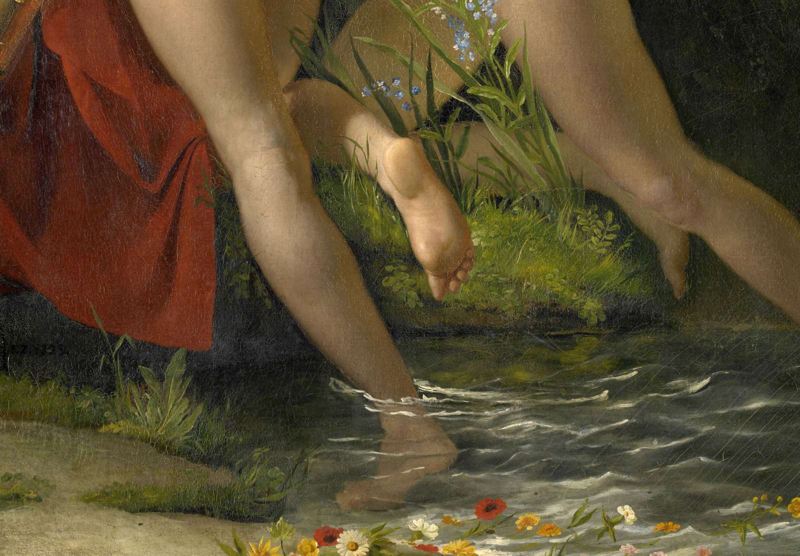 Reprodukcija „Nimfa Salmacis ir Hermafroditas“, François-Joseph Navez (1829)