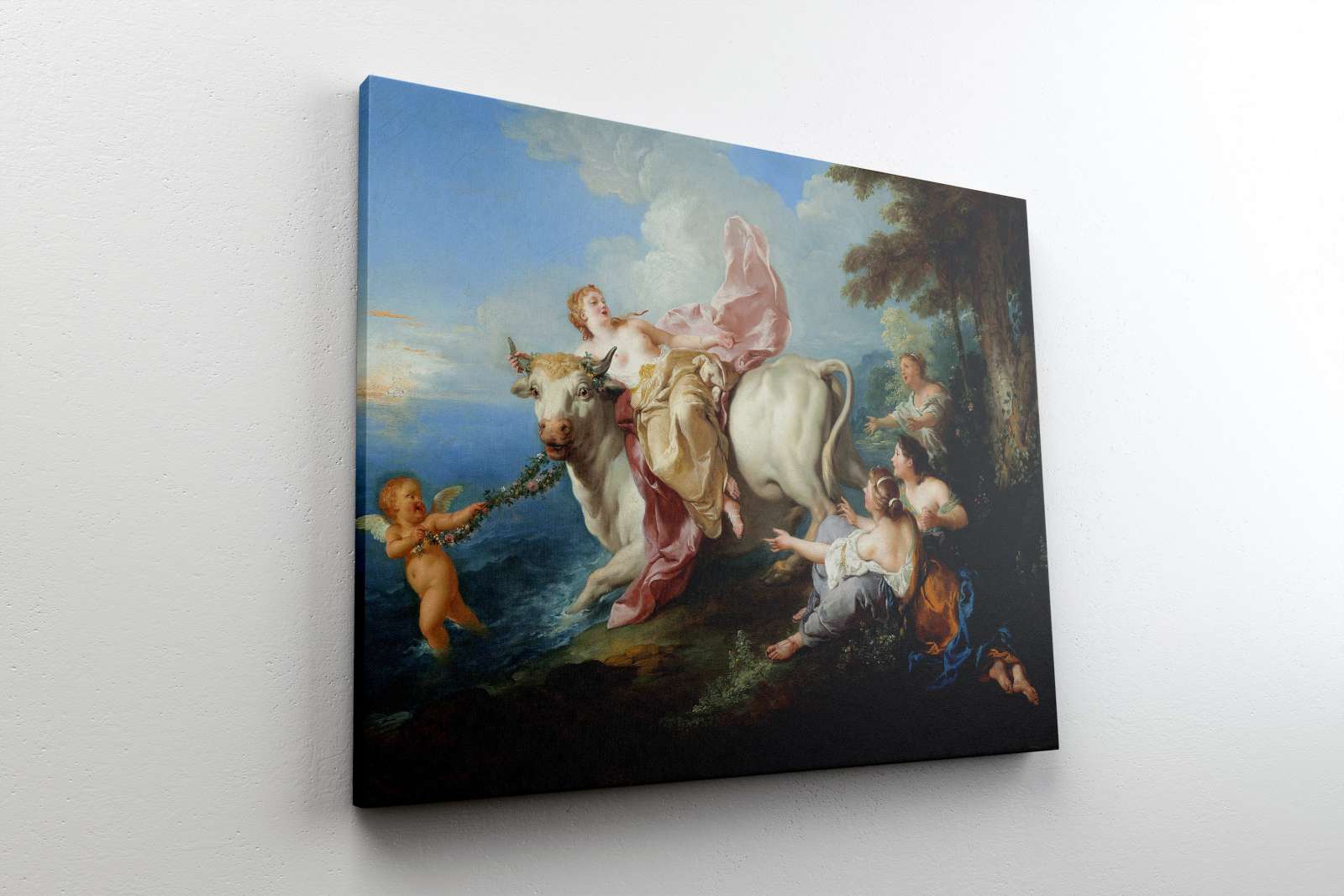 Reprodukcija „Europos pagrobimas“, Jean François de Troy (1716)