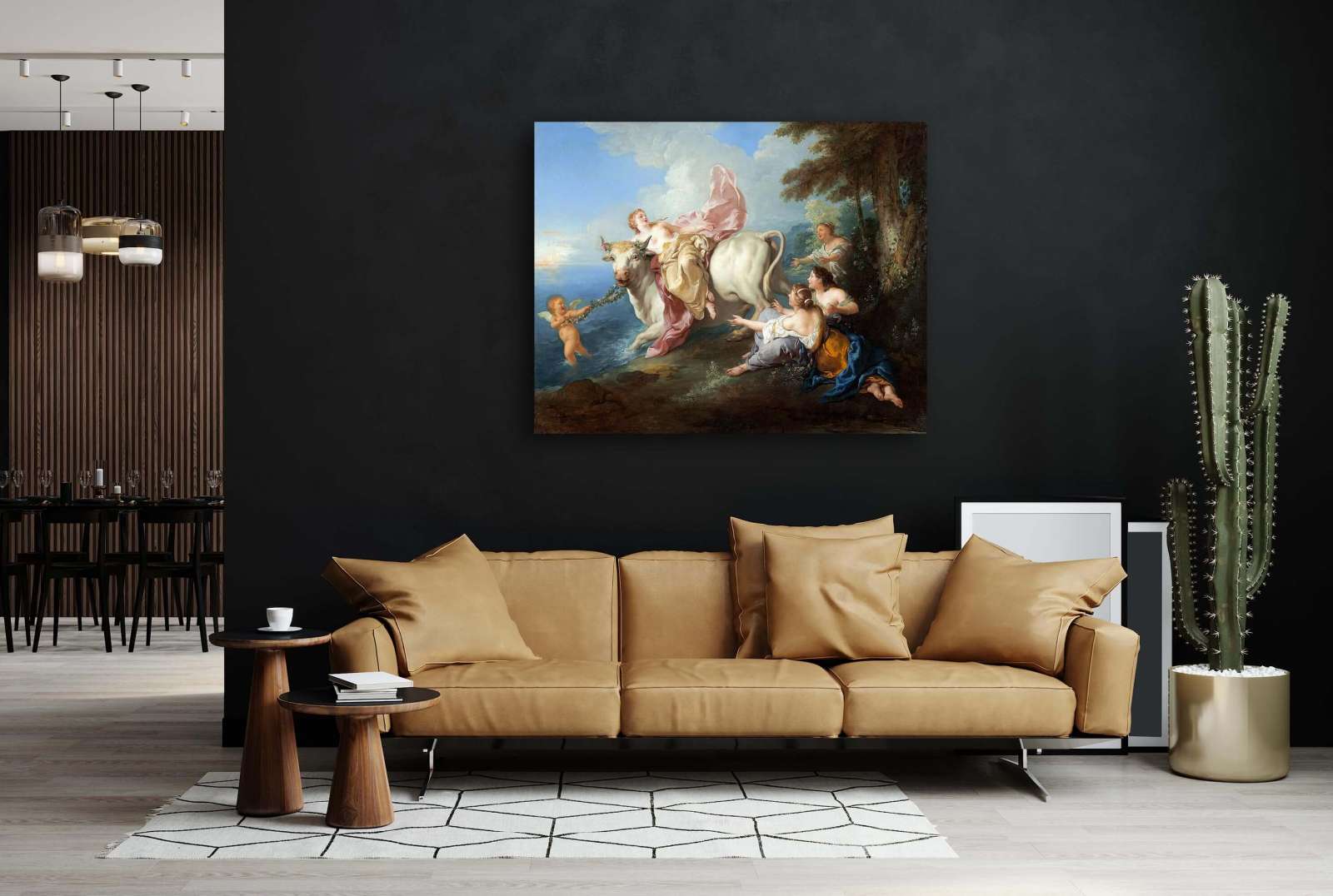 Reprodukcija „Europos pagrobimas“, Jean François de Troy (1716)