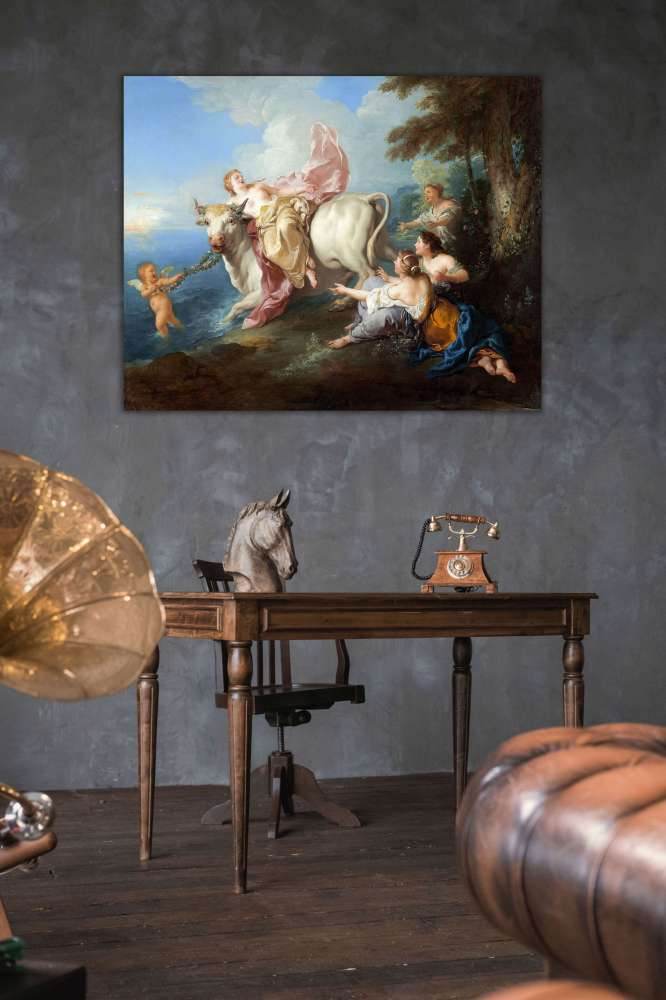 Reprodukcija „Europos pagrobimas“, Jean François de Troy (1716)