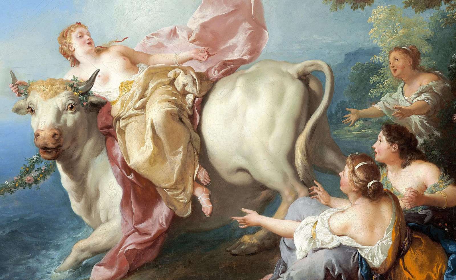Reprodukcija „Europos pagrobimas“, Jean François de Troy (1716)