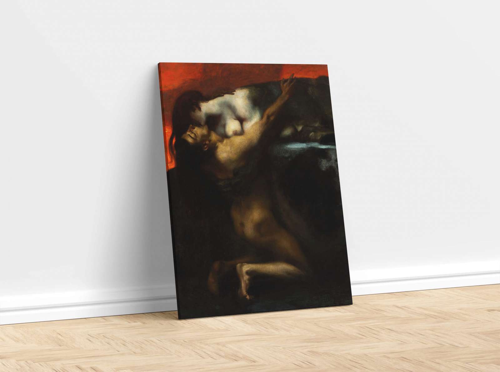 Reprodukcija „Sfinkso bučinys“, Franz von Stuck (1895)