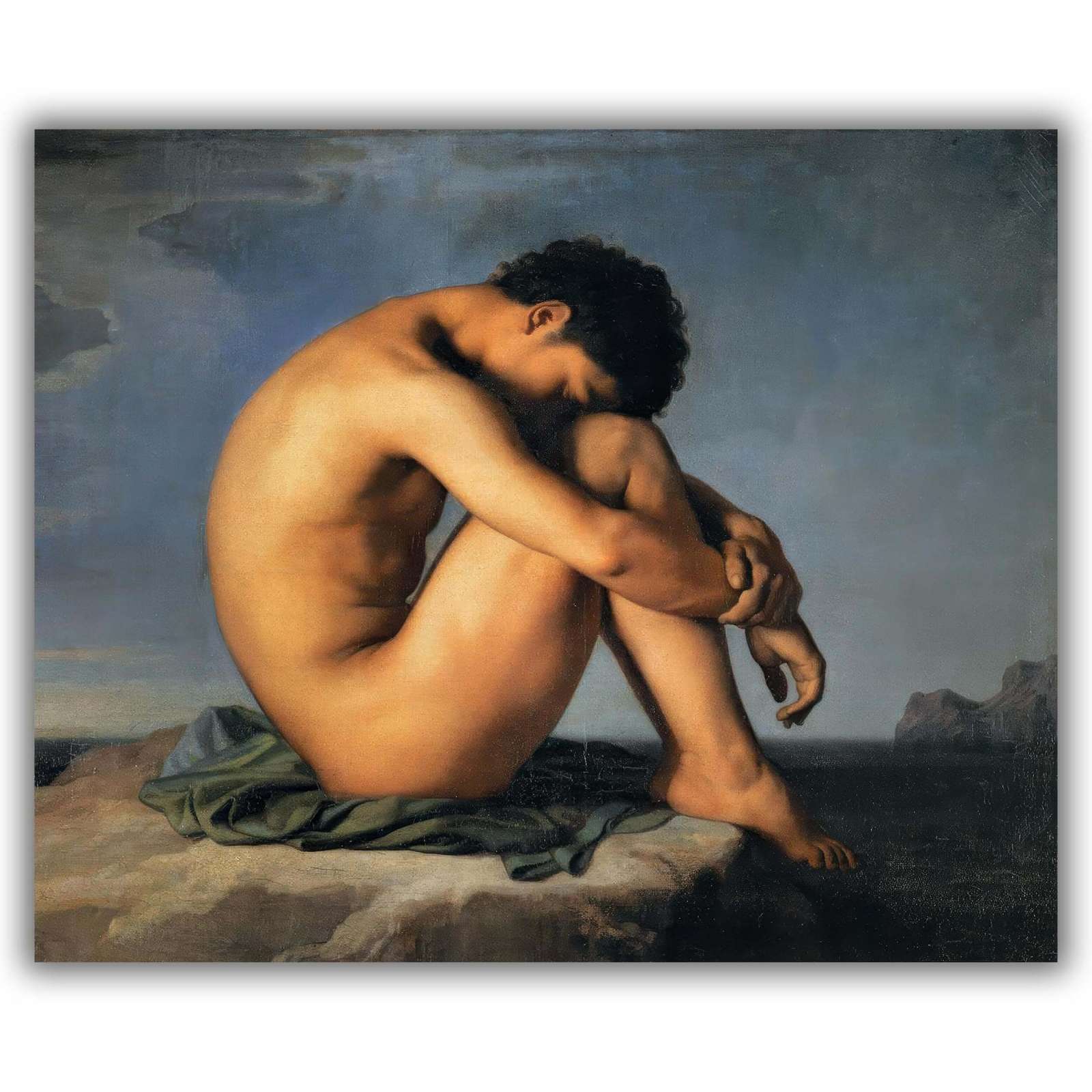 Reprodukcija „Jaunuolis prie jūros“, Hippolyte Flandrin