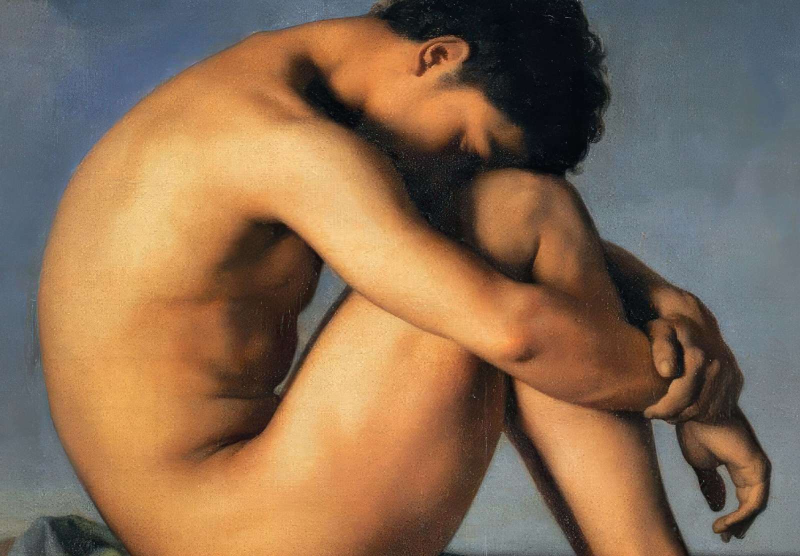 Reprodukcija „Jaunuolis prie jūros“, Hippolyte Flandrin