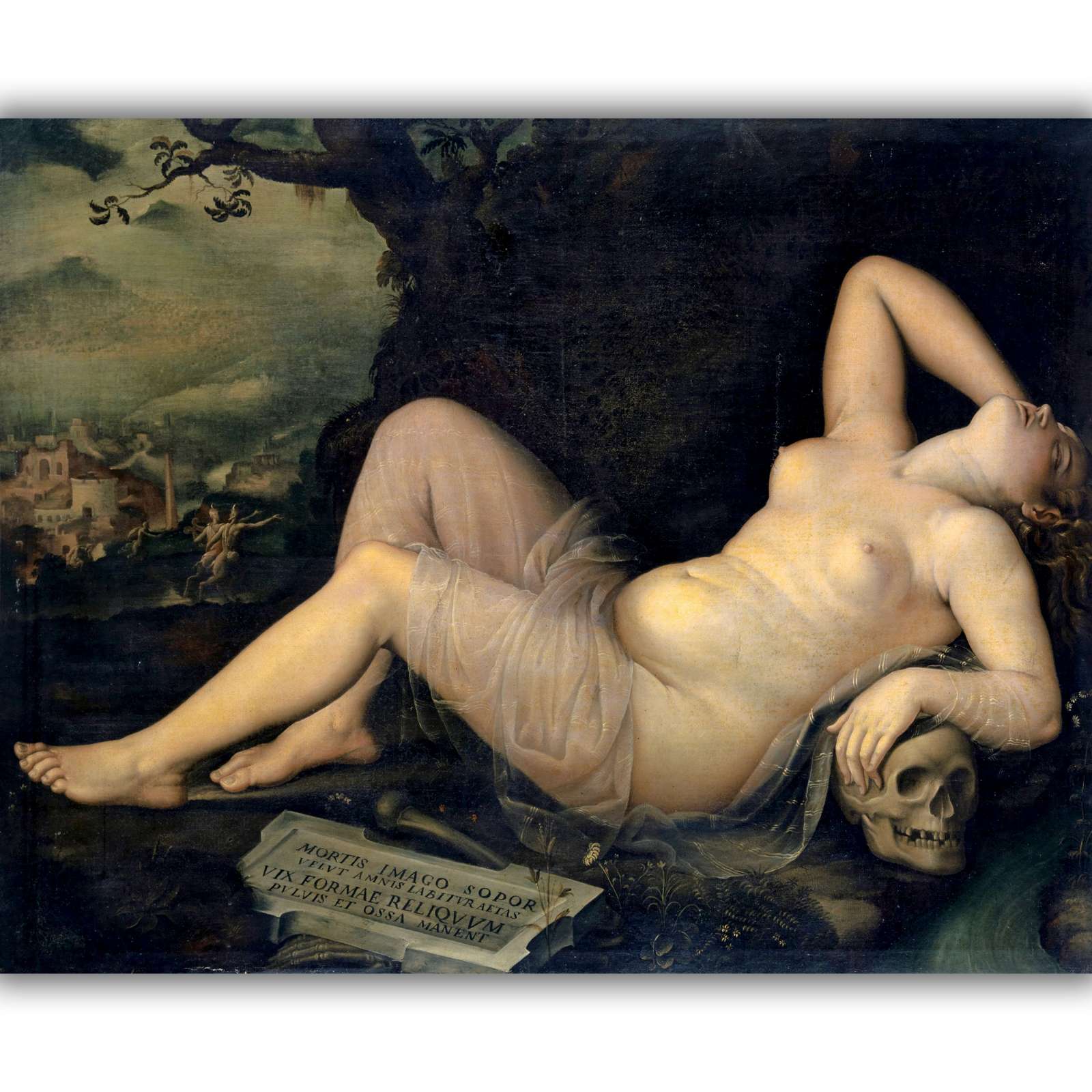 Reprodukcija „Miegas – mirties vaizdas“, Annibale Carracci