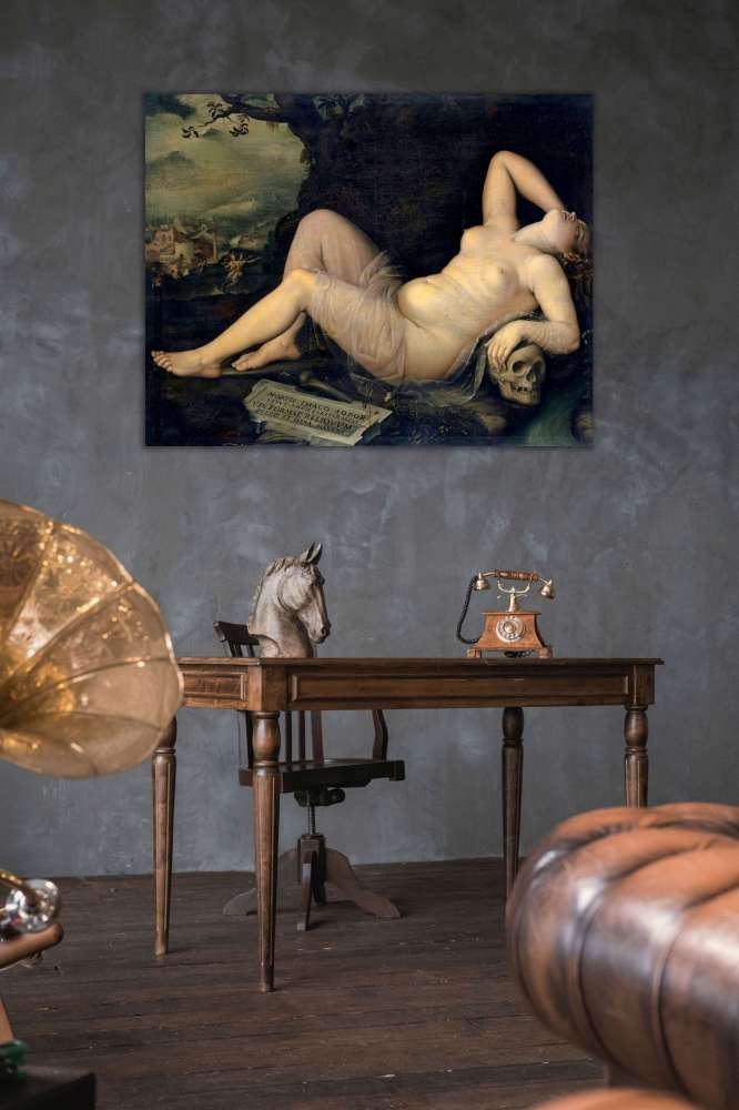 Reprodukcija „Miegas – mirties vaizdas“, Annibale Carracci