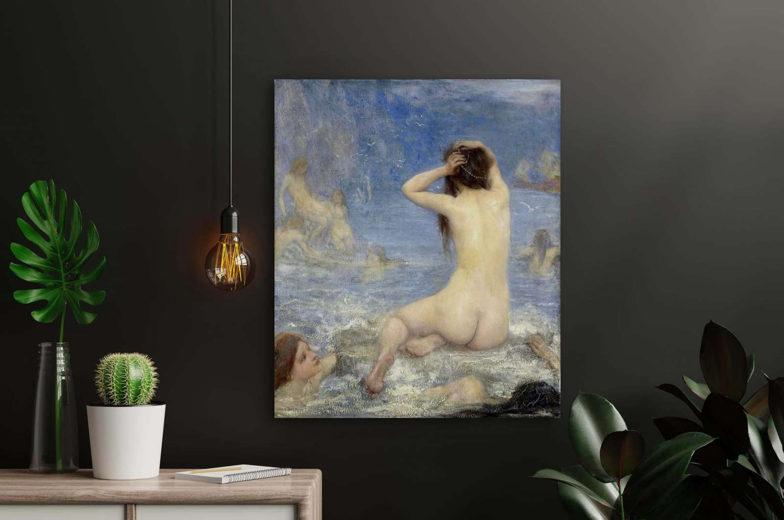 Reprodukcija „Sirenos“, John Macallan Swan (1910)