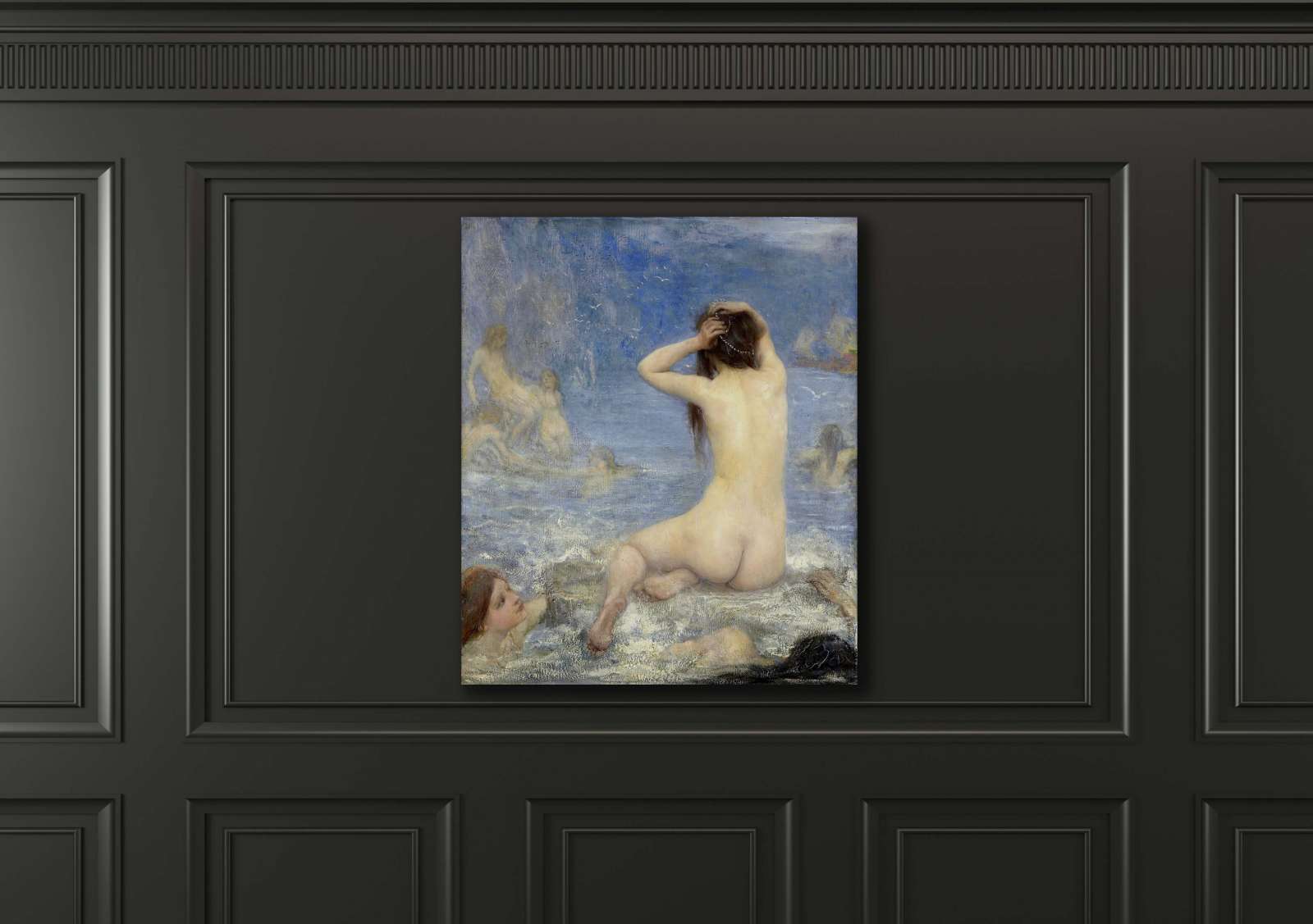 Reprodukcija „Sirenos“, John Macallan Swan (1910)