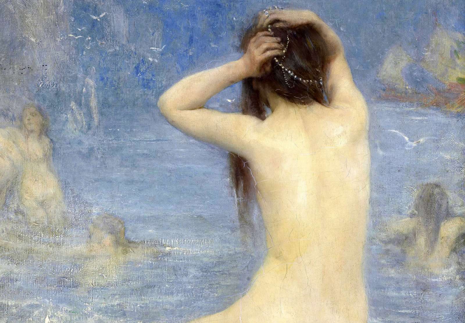 Reprodukcija „Sirenos“, John Macallan Swan (1910)