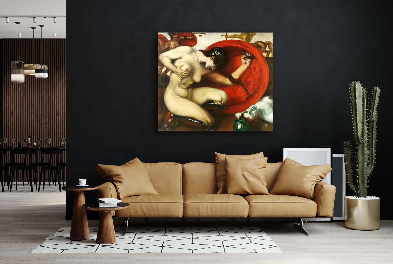 Reprodukcija „Sužeista amazonė“, Franz von Stuck (1905)