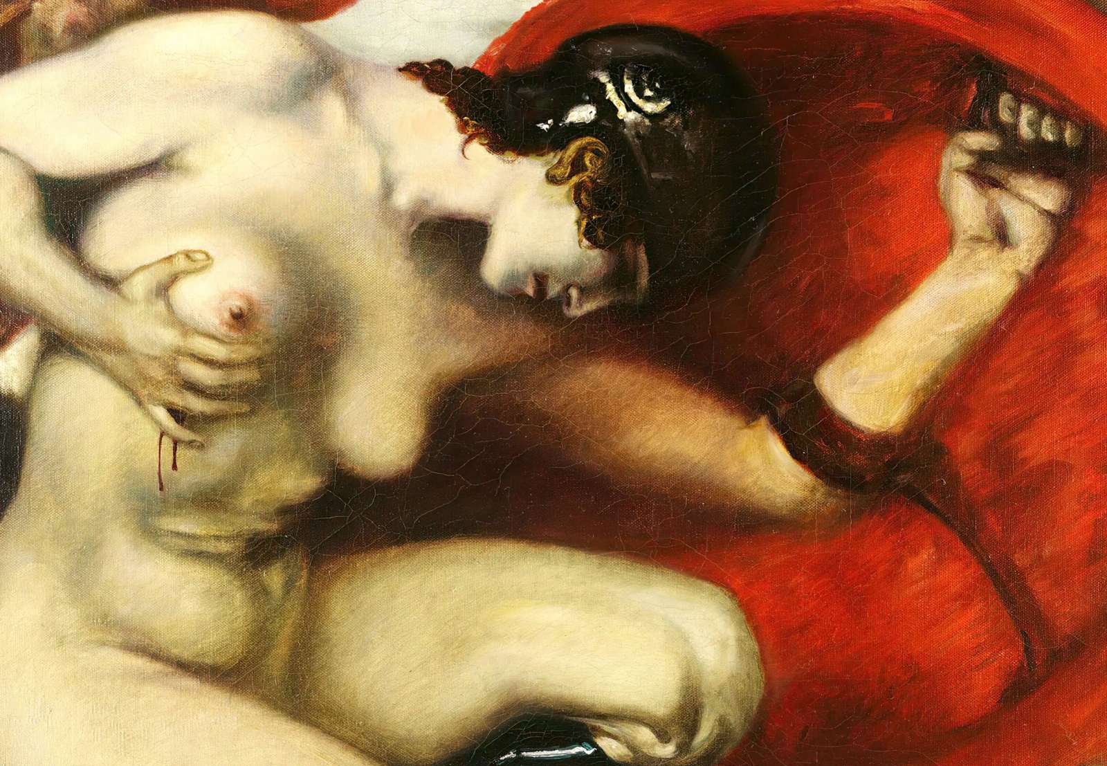 Reprodukcija „Sužeista amazonė“, Franz von Stuck (1905)
