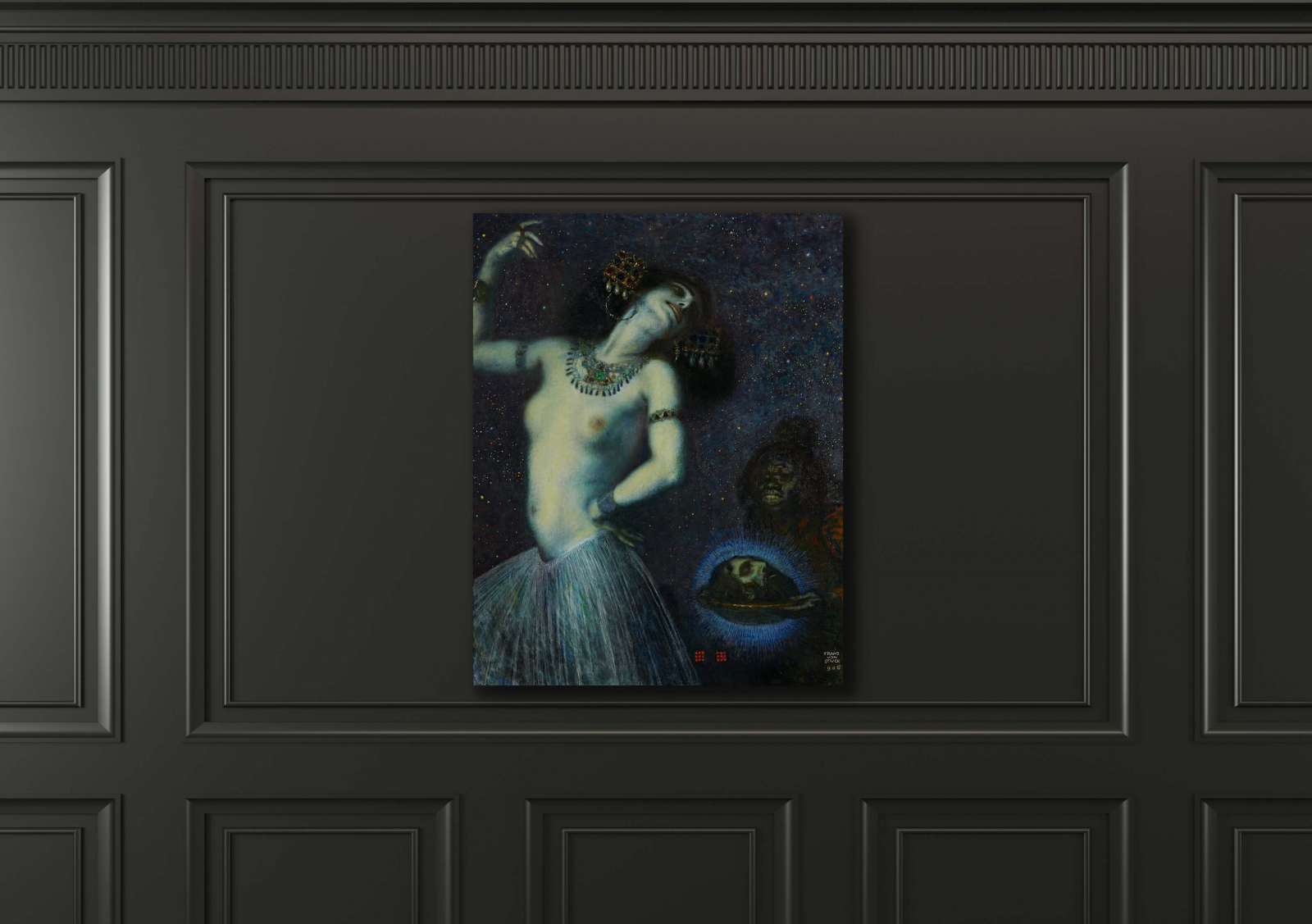 Reprodukcija „Salomėja II“, Franz von Stuck (1906)