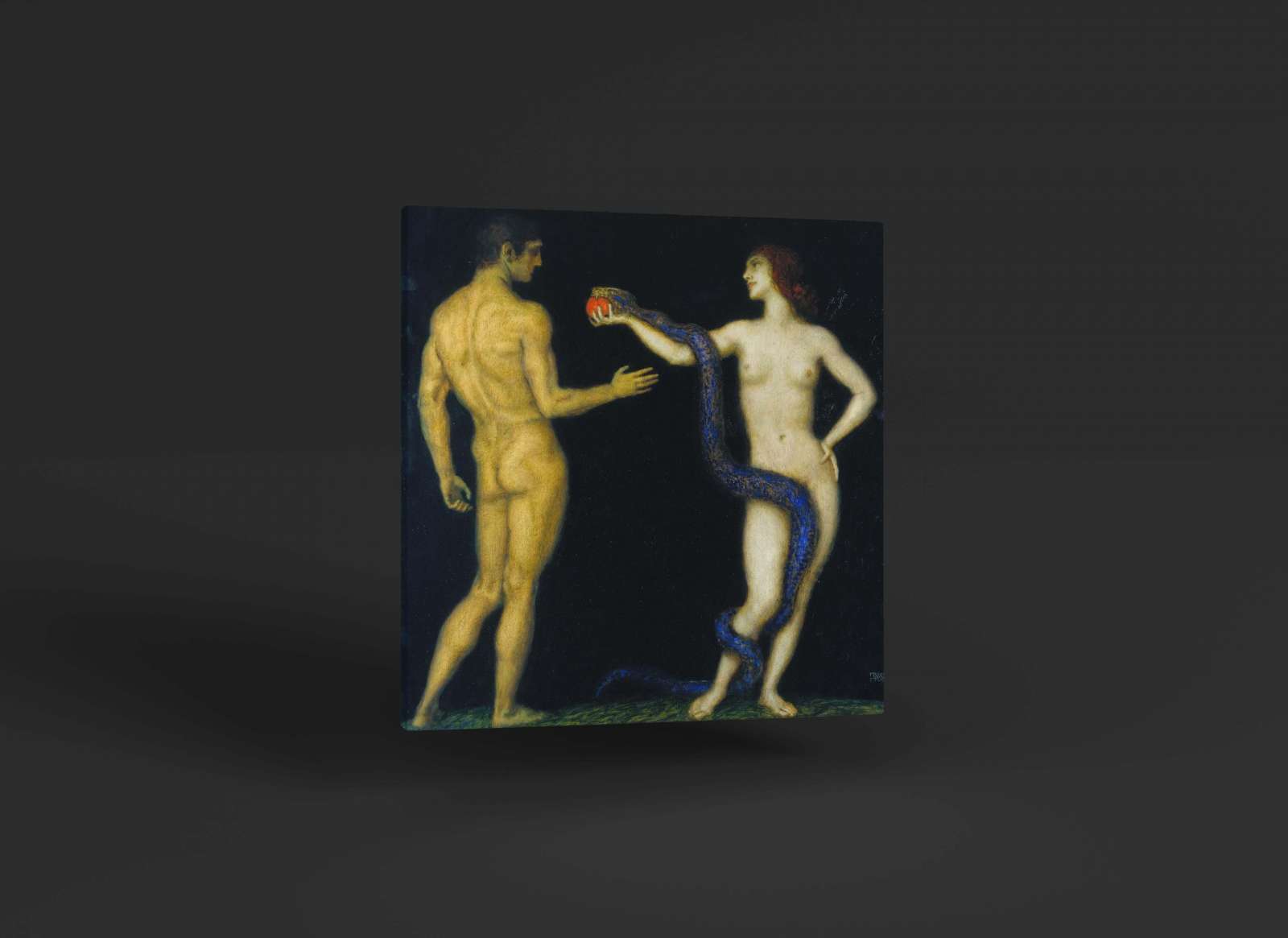 Reprodukcija „Adomas ir Ieva“, Franz von Stuck (1920)