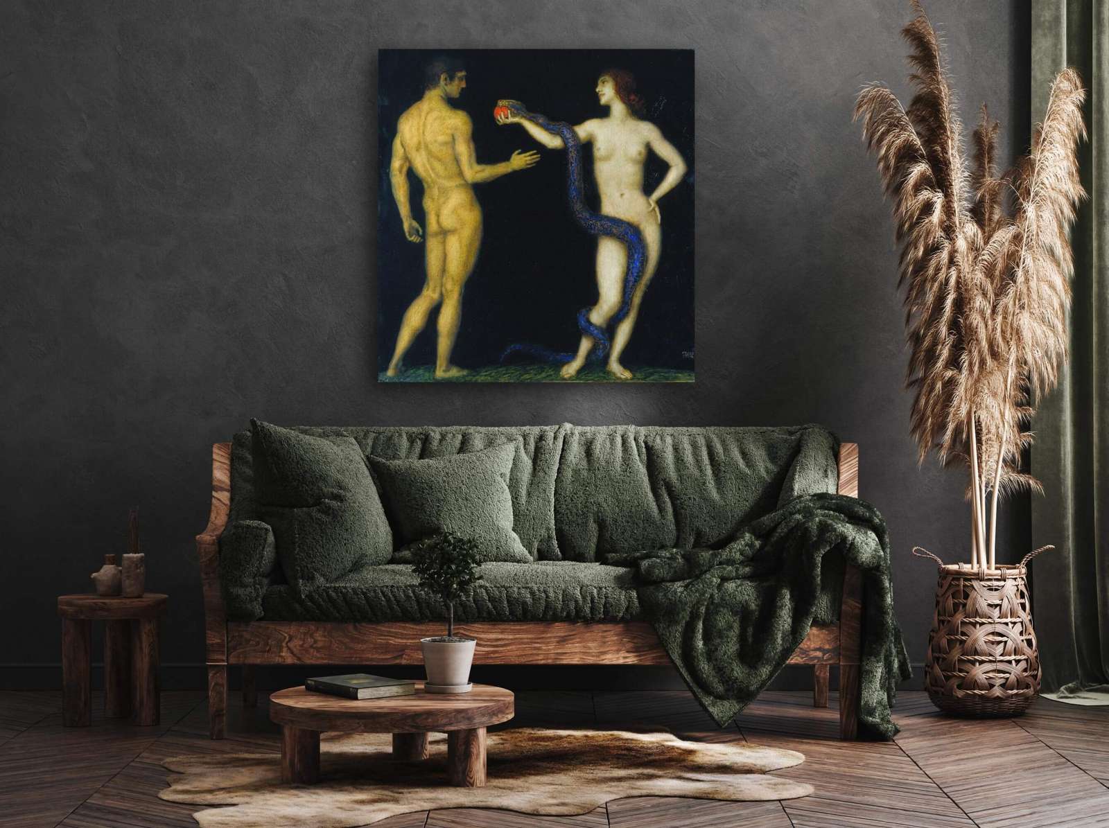 Reprodukcija „Adomas ir Ieva“, Franz von Stuck (1920)