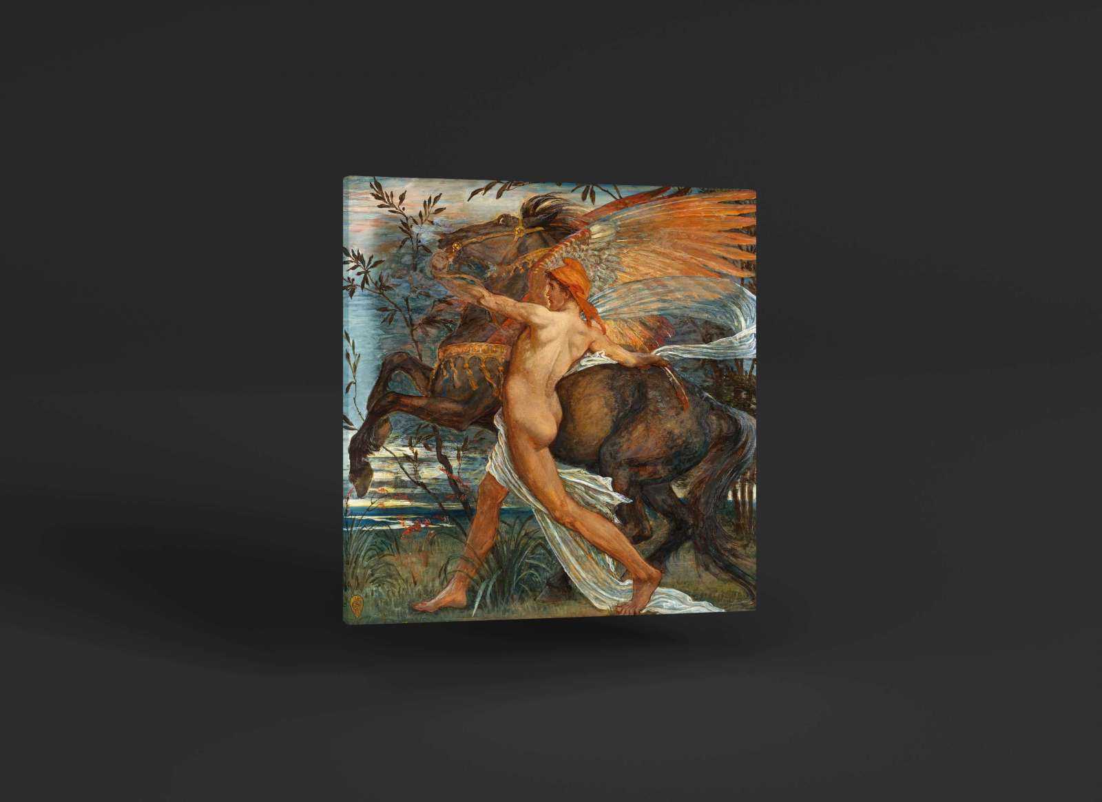 Reprodukcija „Pegasas“, Walter Crane (1889)