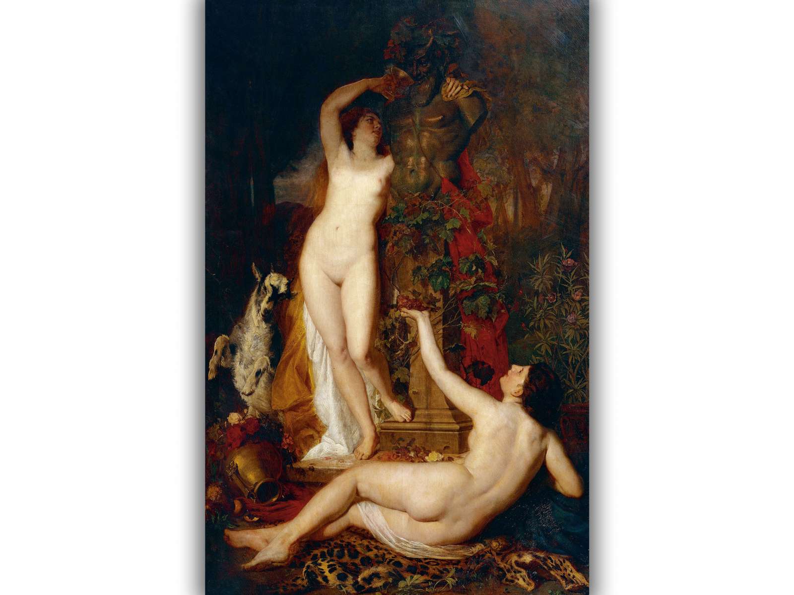 Reprodukcija „Dvi bakchantės“, Eugen Felix (1874)