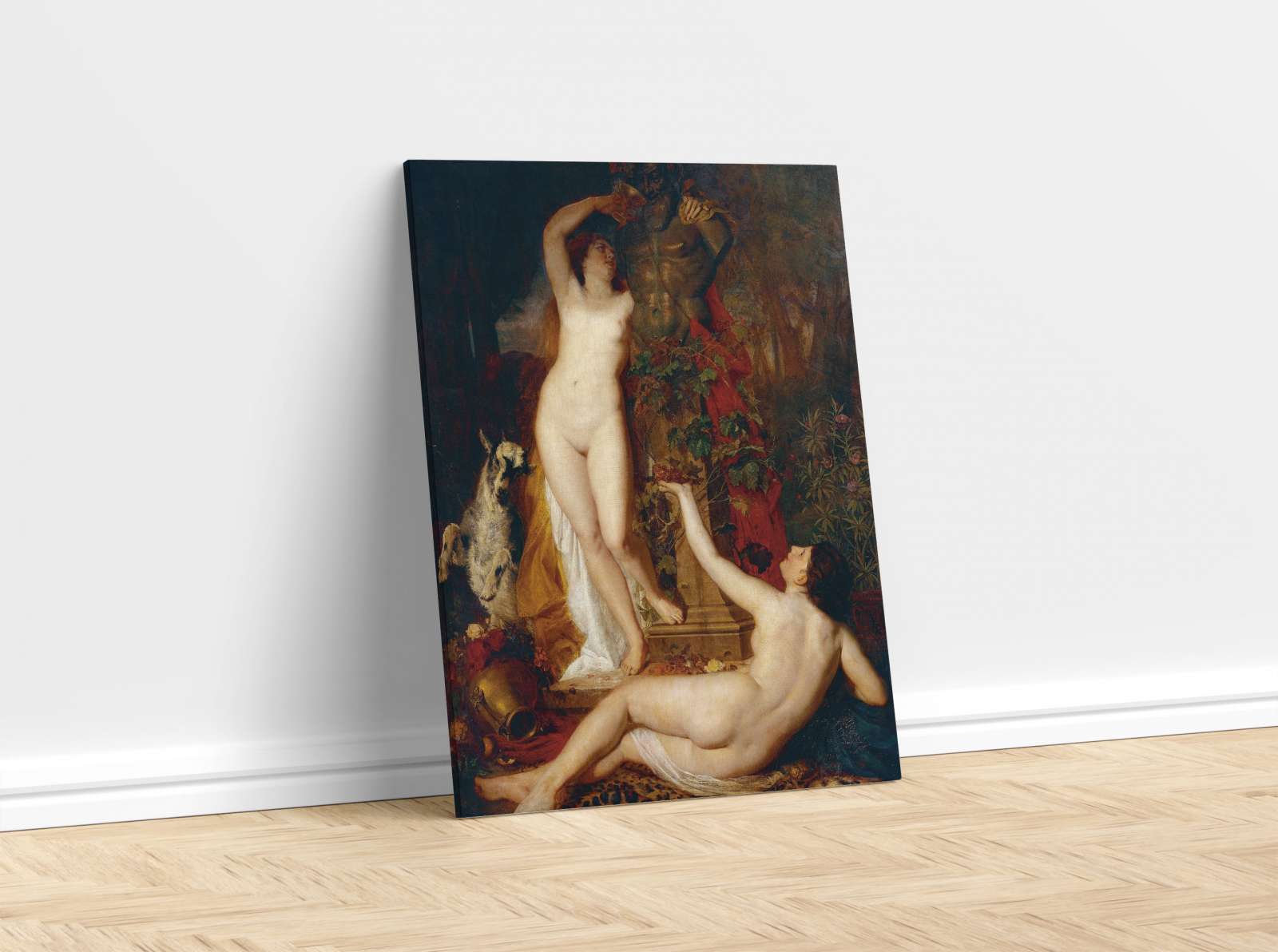 Reprodukcija „Dvi bakchantės“, Eugen Felix (1874)