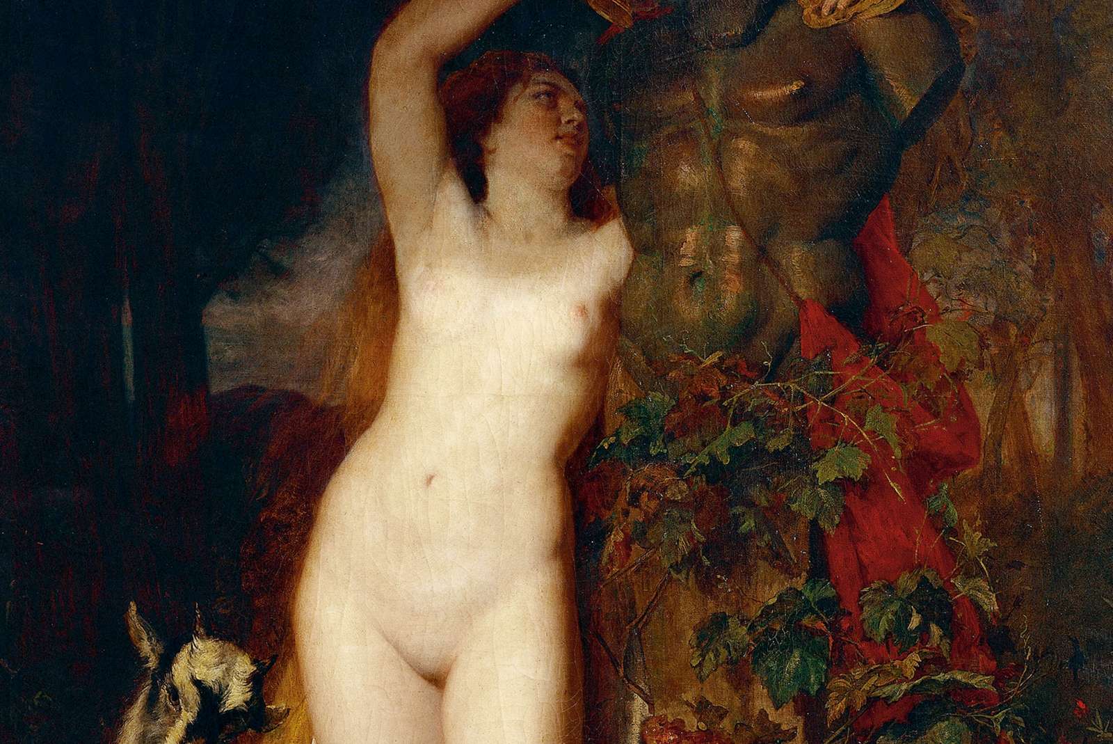 Reprodukcija „Dvi bakchantės“, Eugen Felix (1874)