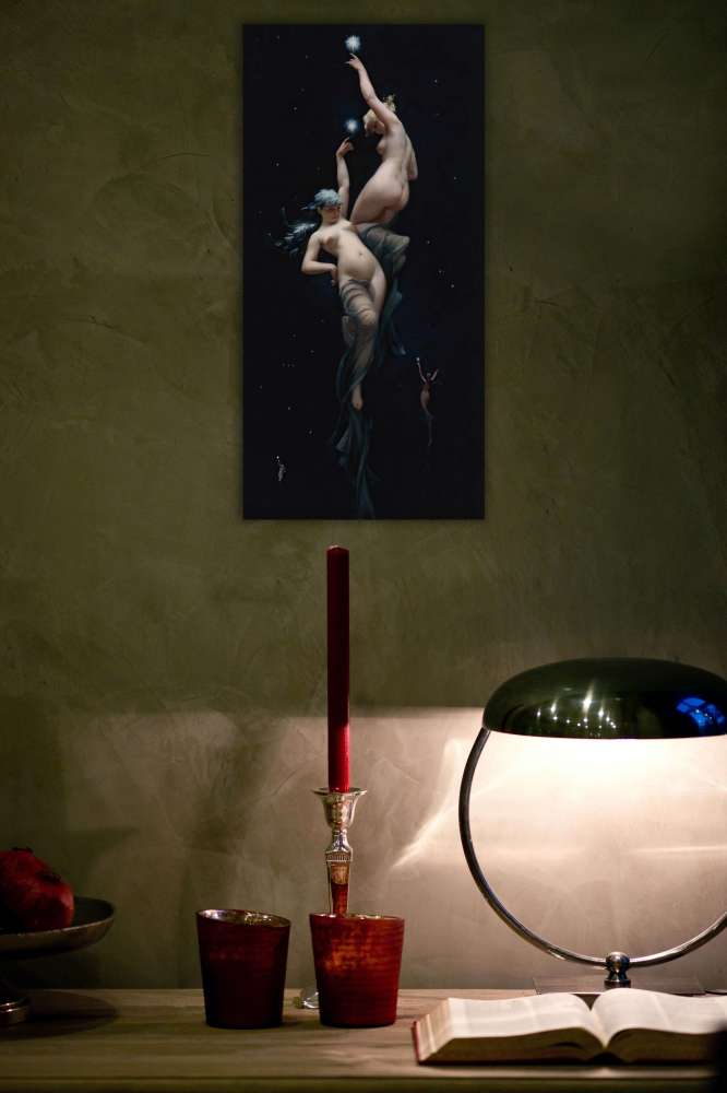 Reprodukcija „Gražuolės mėnulio šviesoje“, Luis Ricardo Falero