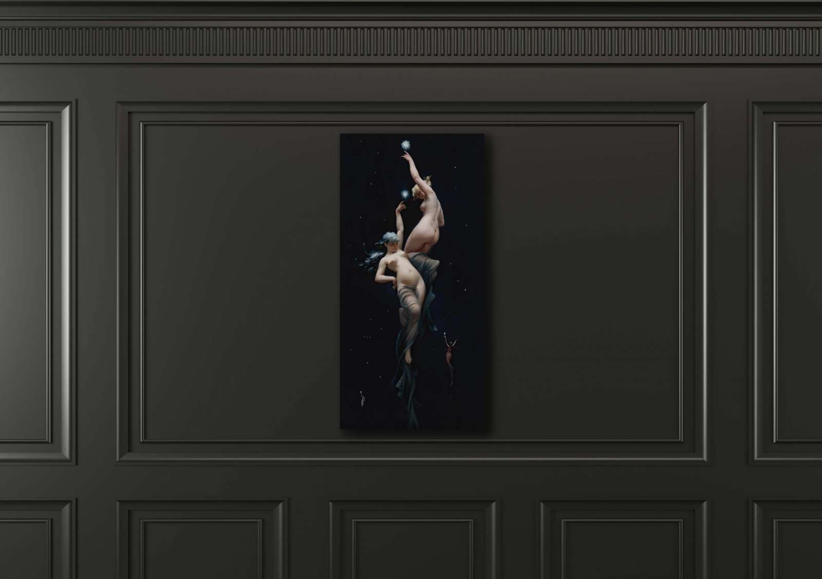 Reprodukcija „Gražuolės mėnulio šviesoje“, Luis Ricardo Falero