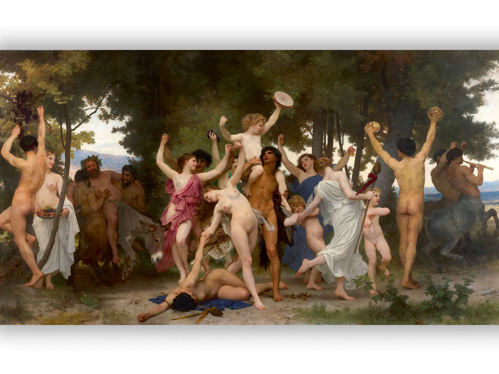 Reprodukcija „Bacho jaunystė“, William Bouguereau