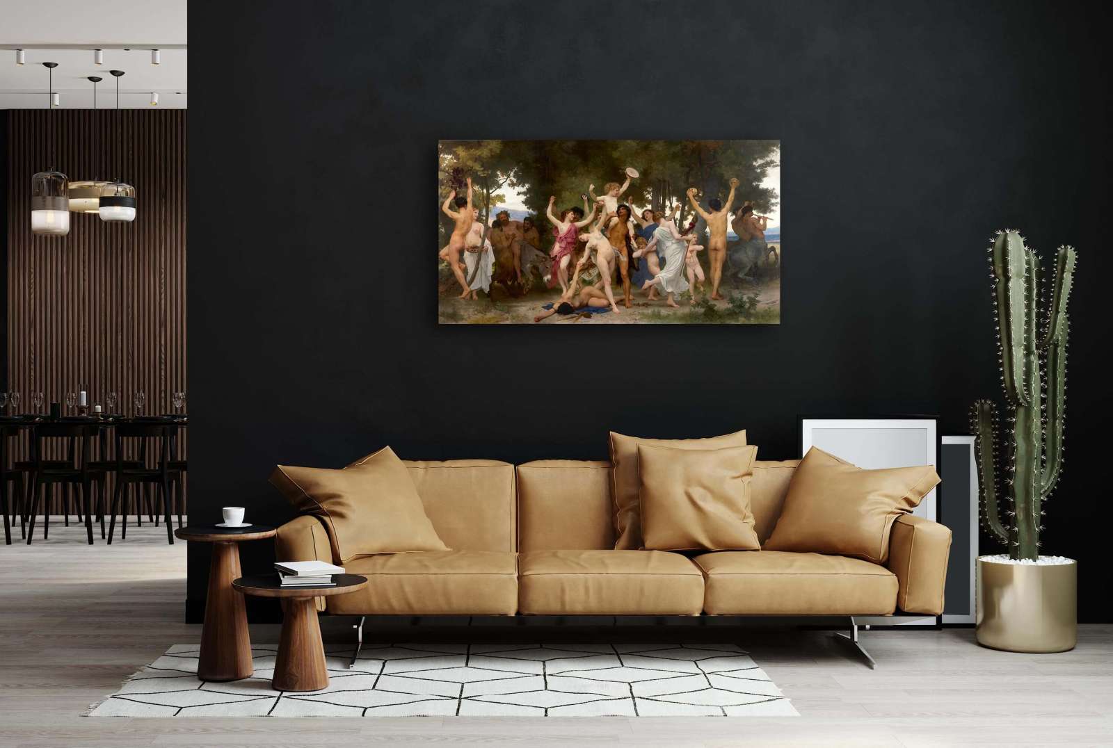Reprodukcija „Bacho jaunystė“, William Bouguereau