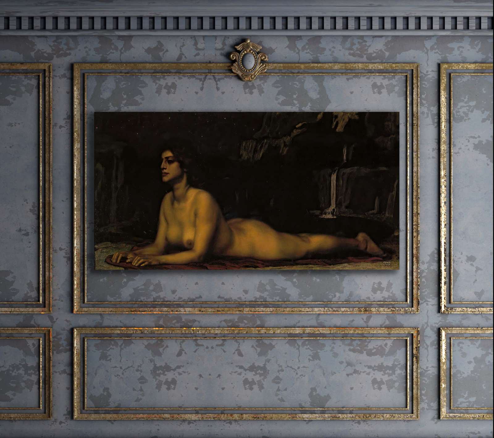 Reprodukcija „Sfinksas“, Franz von Stuck