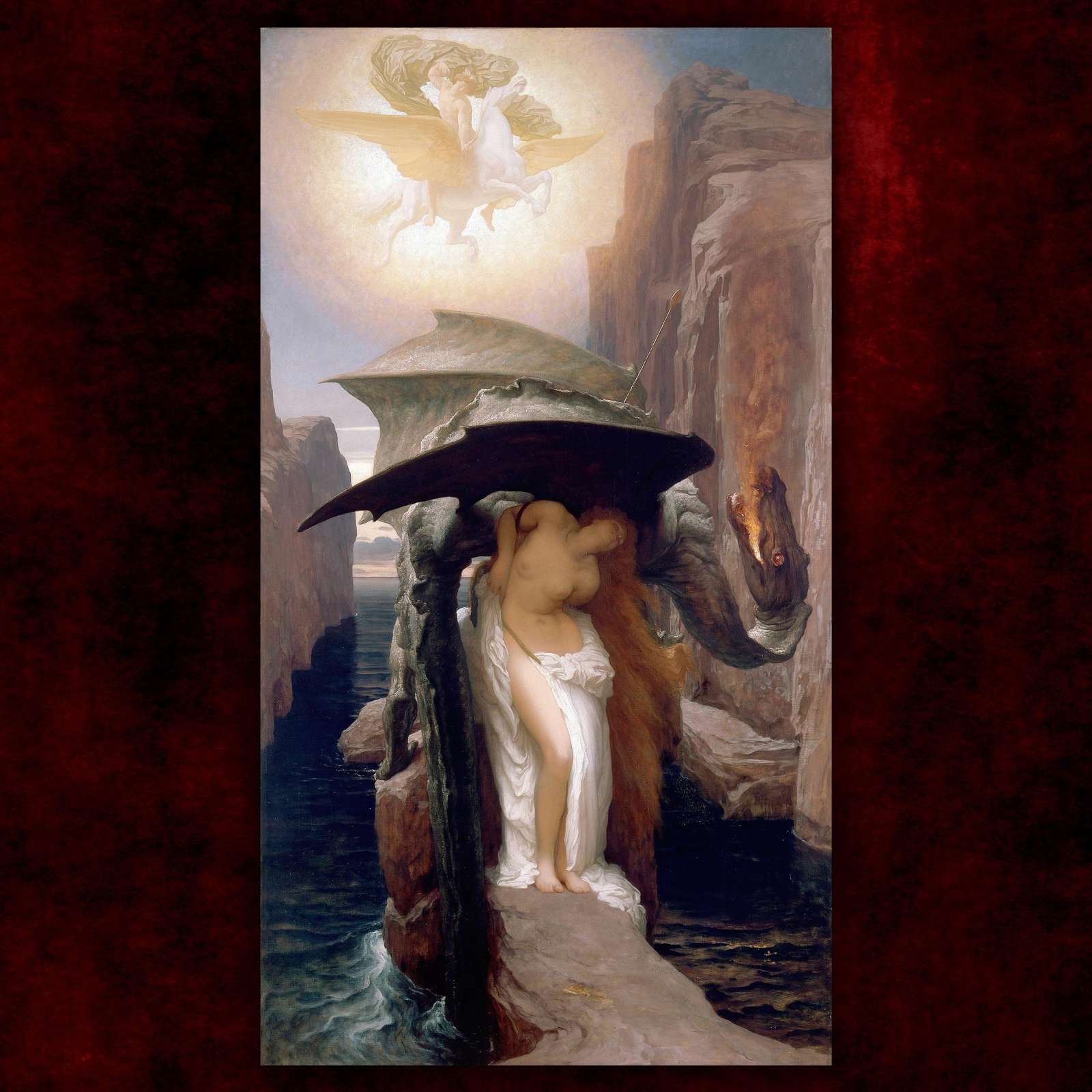 Reprodukcija „Persėjas ir Andromeda“, Frederic Leighton (1891)