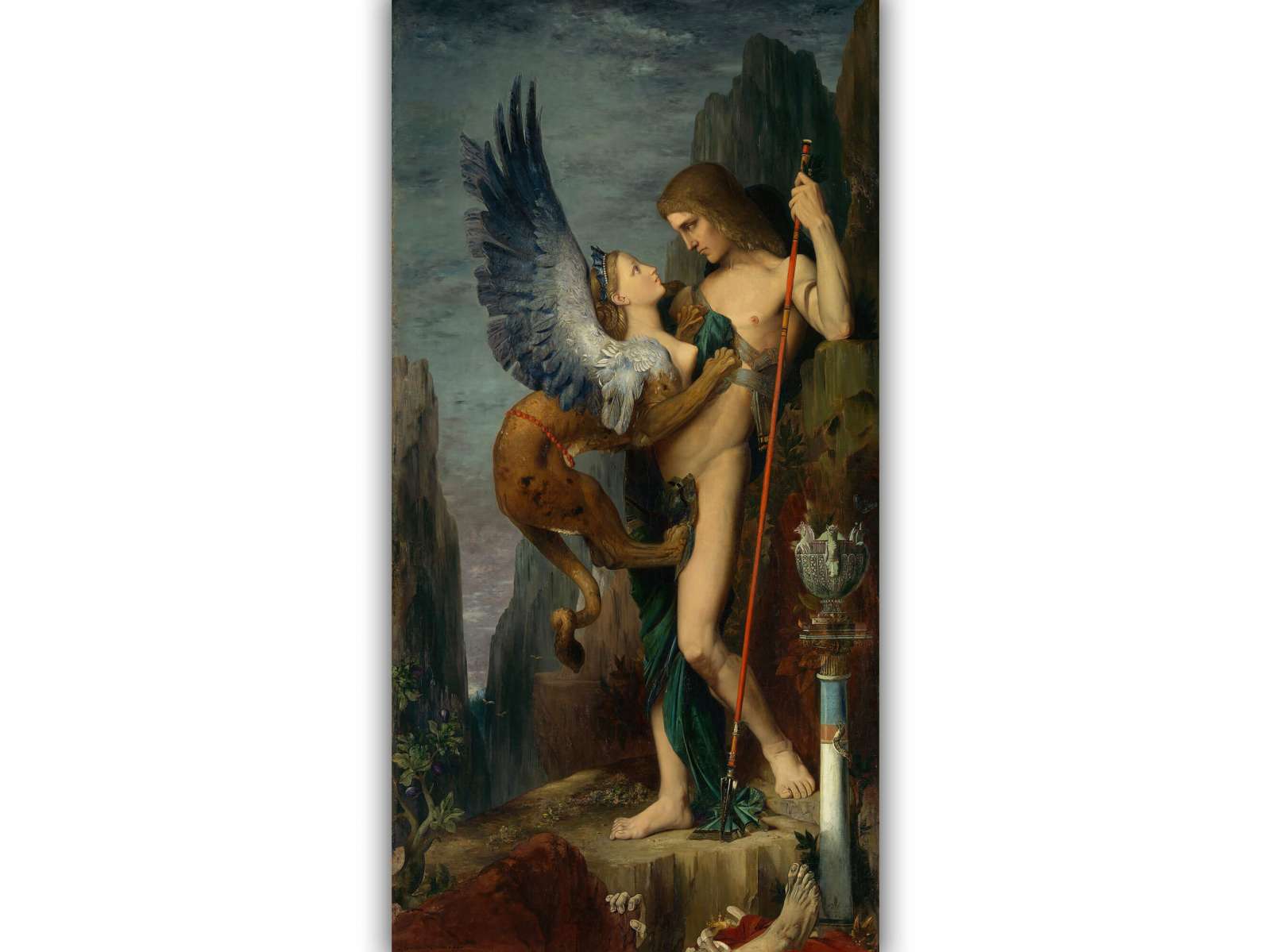 Reprodukcija „Edipas ir sfinksas“, Gustave Moreau