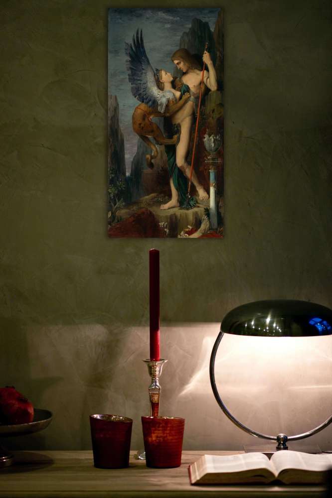 Reprodukcija „Edipas ir sfinksas“, Gustave Moreau