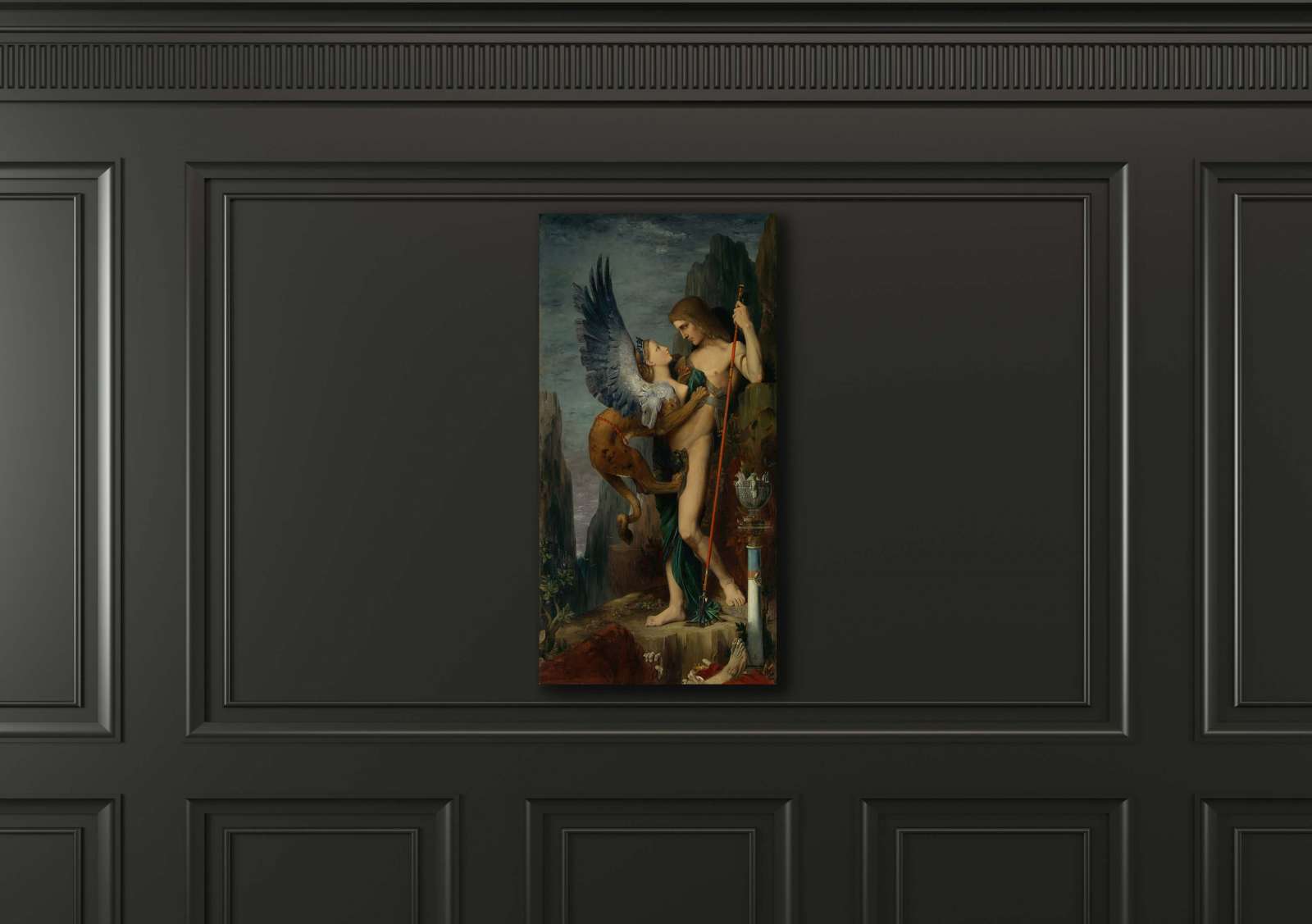Reprodukcija „Edipas ir sfinksas“, Gustave Moreau