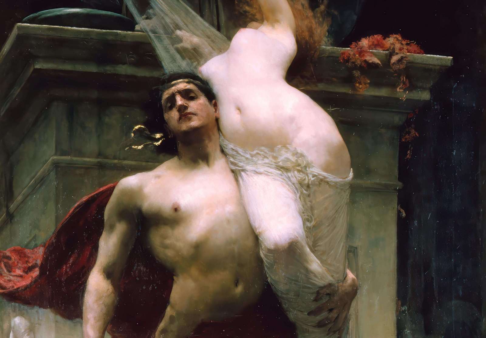 Reprodukcija „Ajaksas ir Kasandra“, Solomon Joseph Solomon (1886)