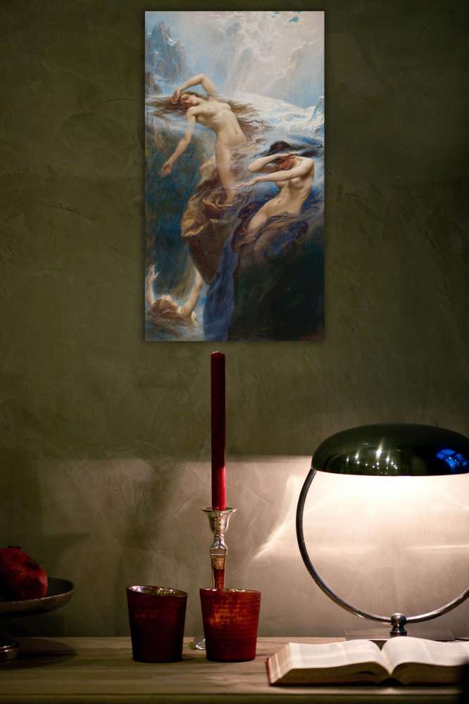 Reprodukcija „Kalnų rūkas“, Herbert James Draper
