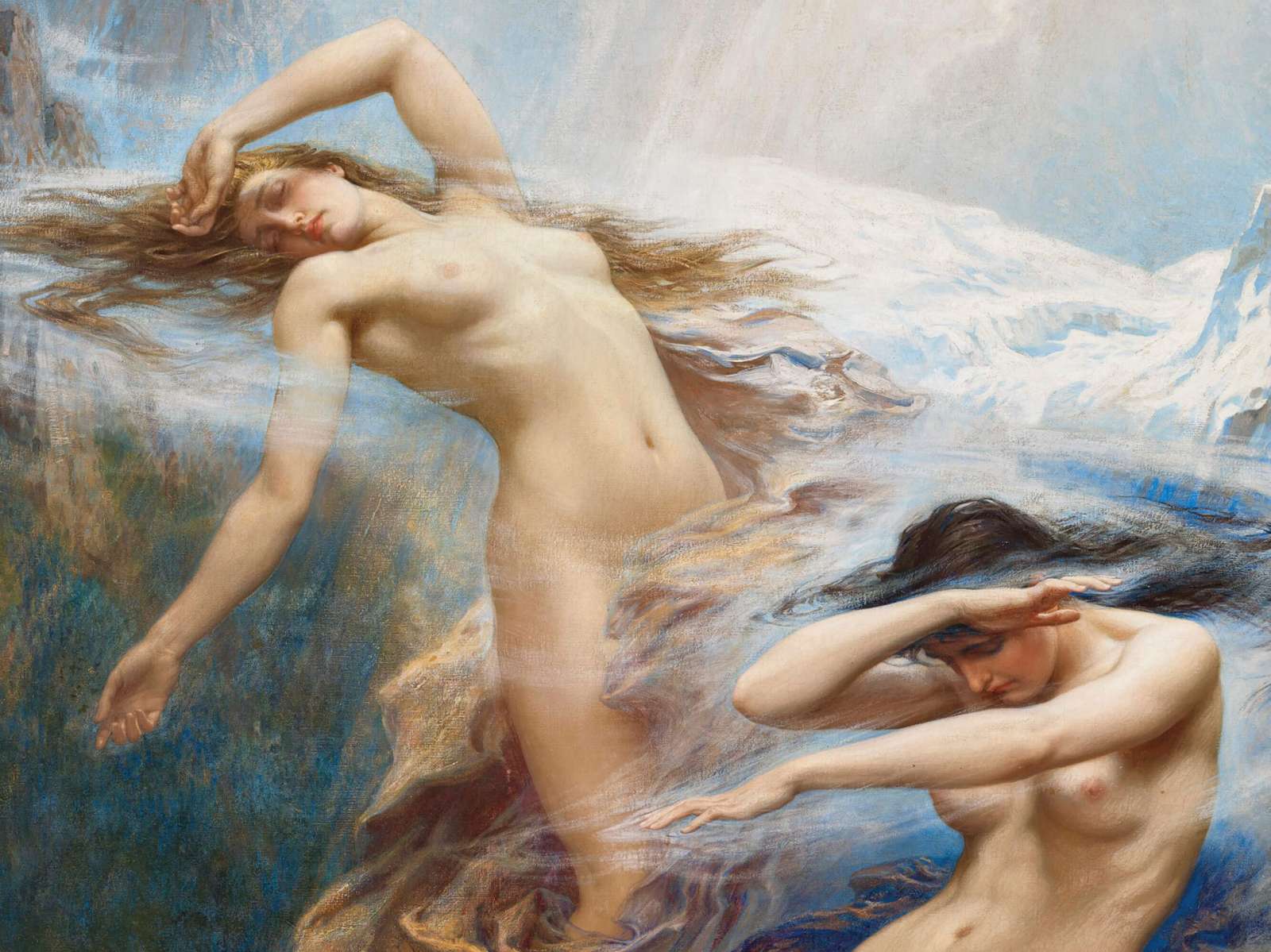 Reprodukcija „Kalnų rūkas“, Herbert James Draper