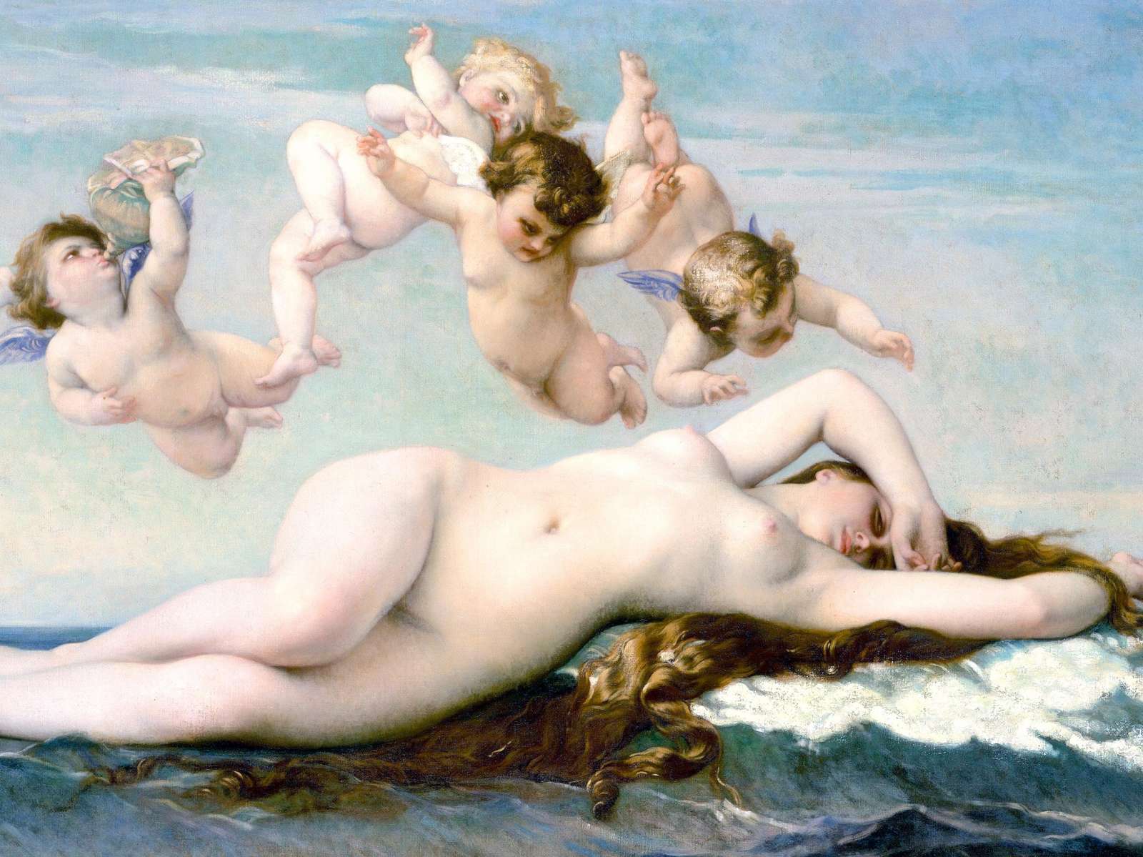 Reprodukcija „Veneros gimimas“, Alexandre Cabanel (1863)