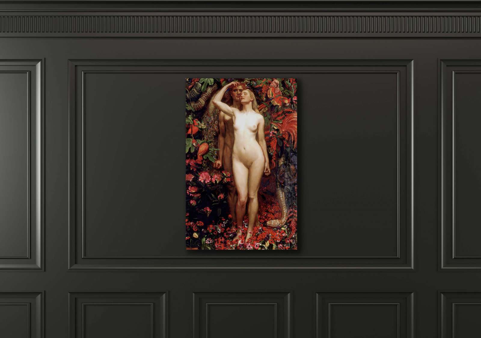 Reprodukcija „Moteris, vyras ir gyvatė“, Byam Shaw