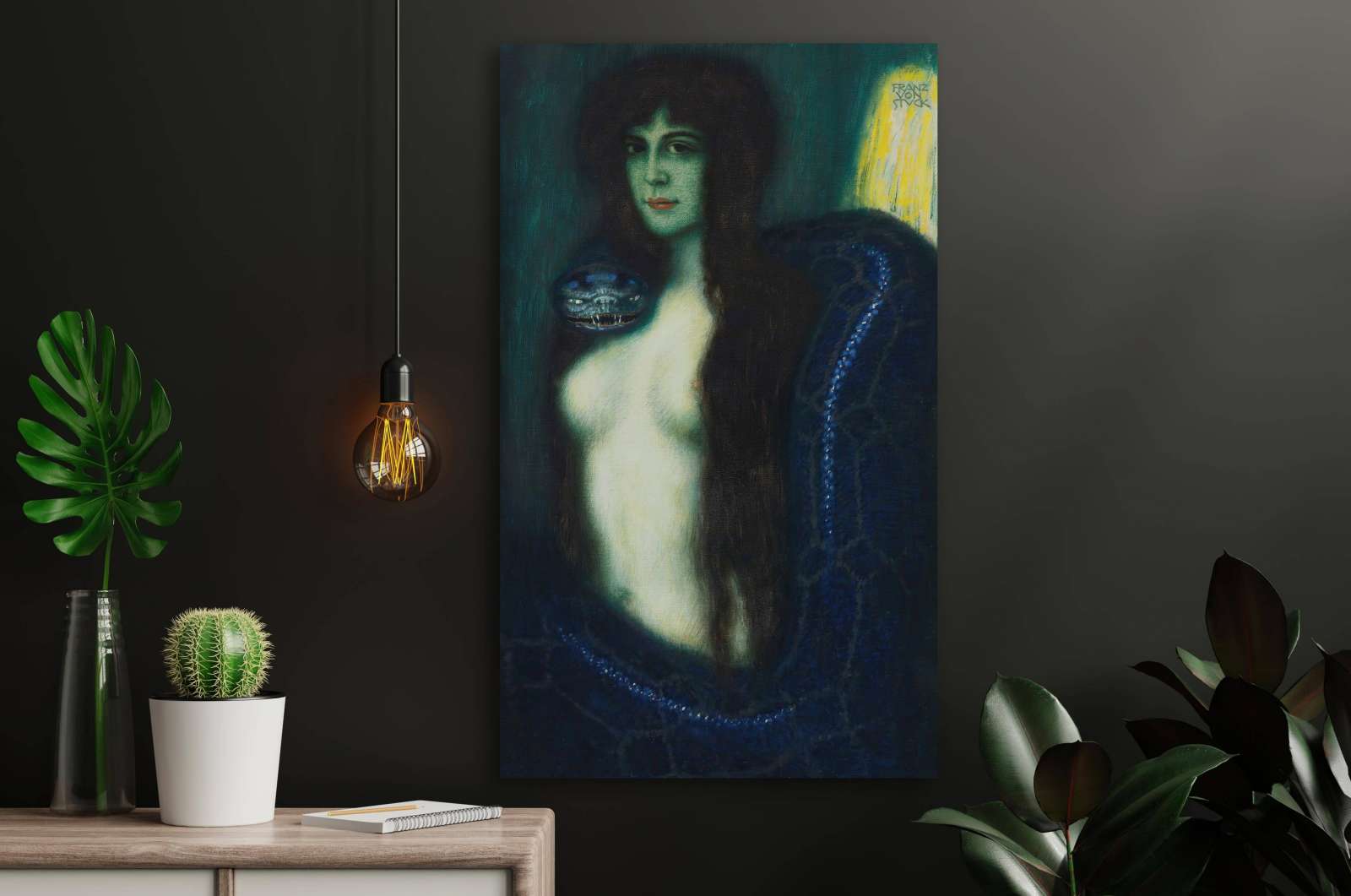 Reprodukcija „Nuodėmė“, Franz von Stuck (1893)
