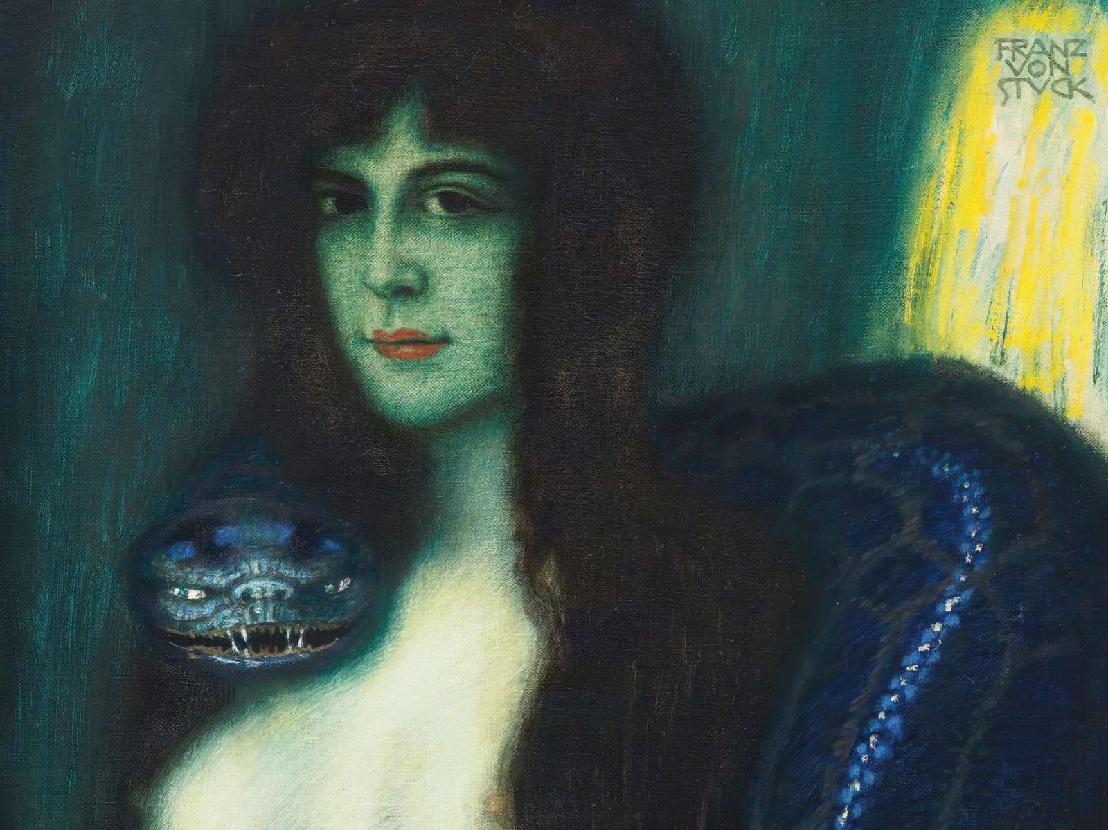 Reprodukcija „Nuodėmė“, Franz von Stuck (1893)