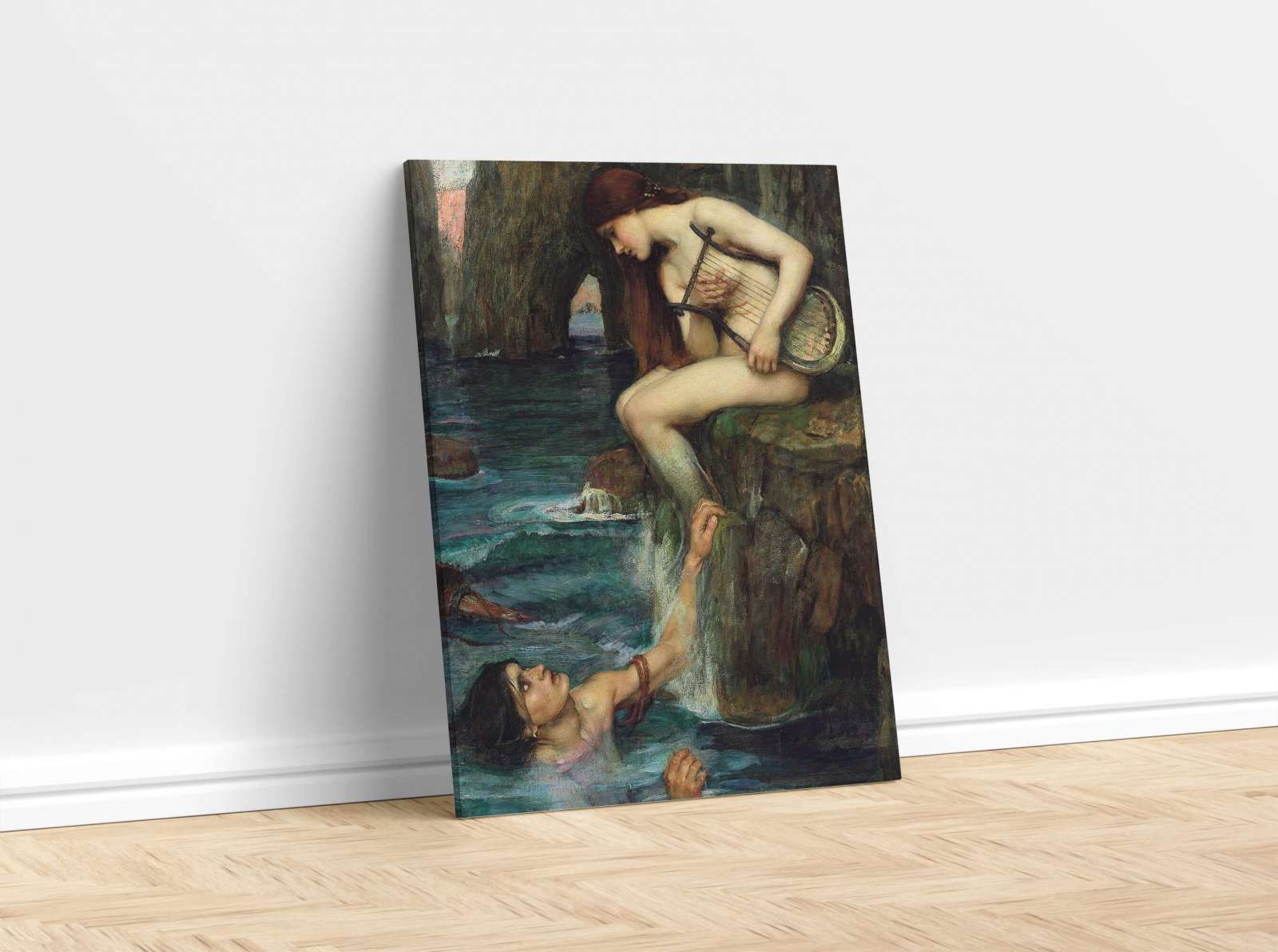 Reprodukcija „Sirena“, John William Waterhouse (1900)