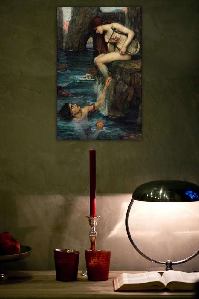Reprodukcija „Sirena“, John William Waterhouse (1900)