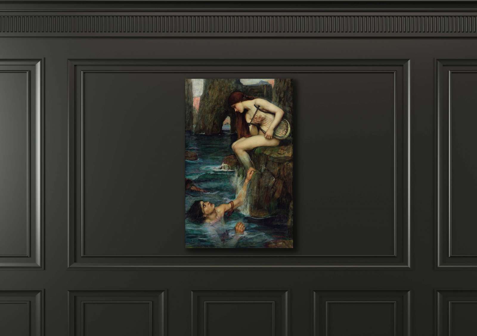 Reprodukcija „Sirena“, John William Waterhouse (1900)