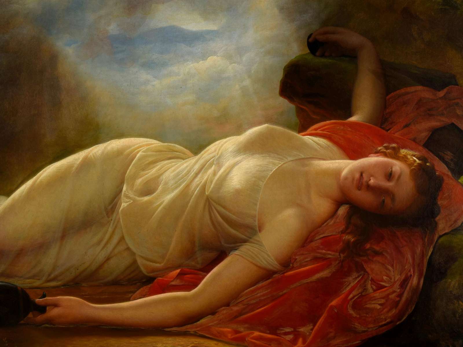 Reprodukcija „Alpstanti Psichė“, Gustave Housez (1870)