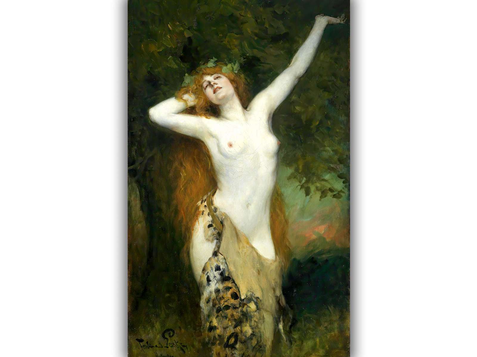 Reprodukcija „Bakchantė“, Ferdinand Leeke